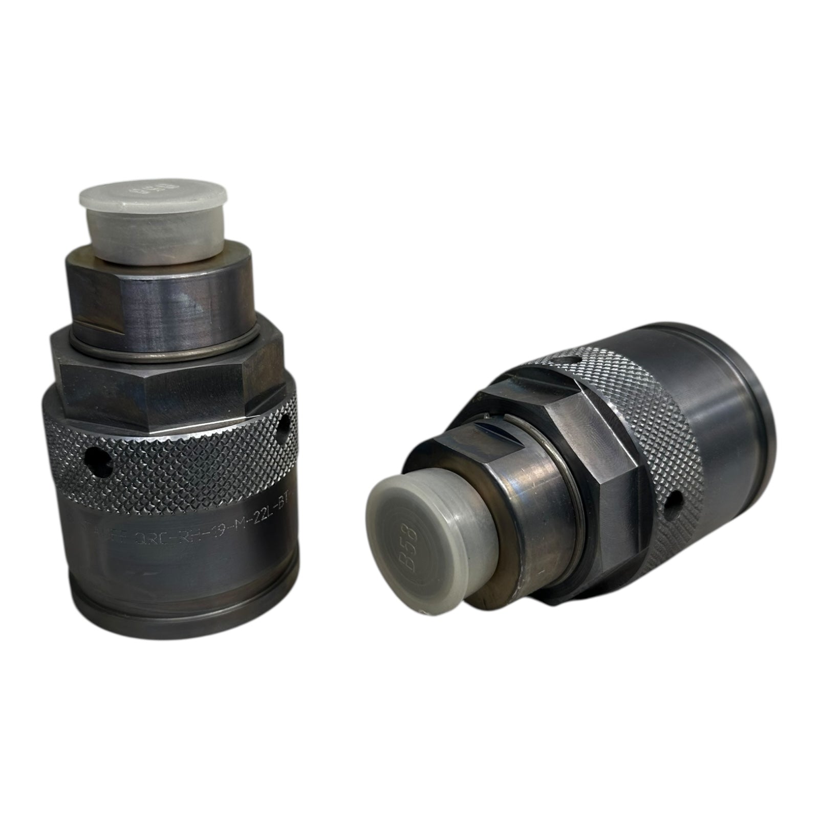 2x Stauff QRC-RH-19-M-22L-BT-W3 Hydraulik-Schnellkupplung gerade