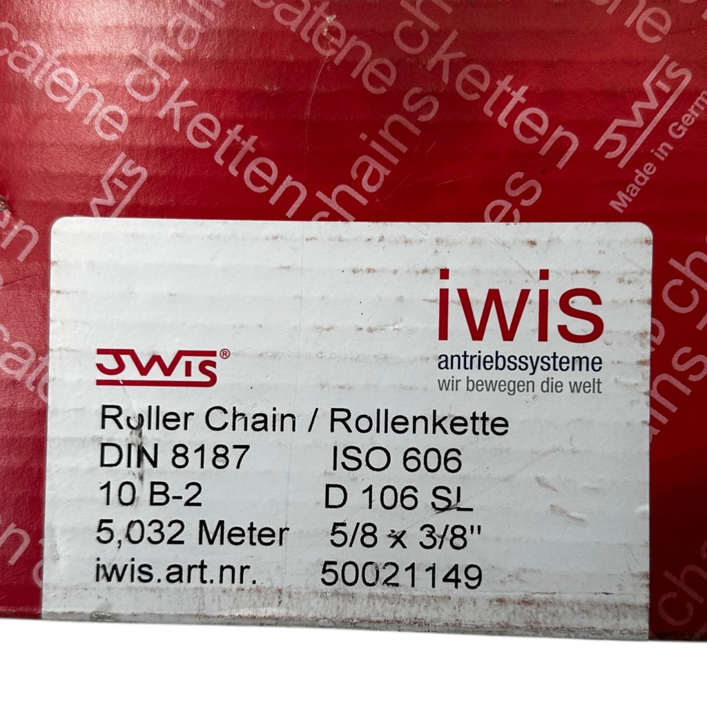 IWIS 50021149 Rollen­kette Antriebskette 10B-2 ISO 606 5m