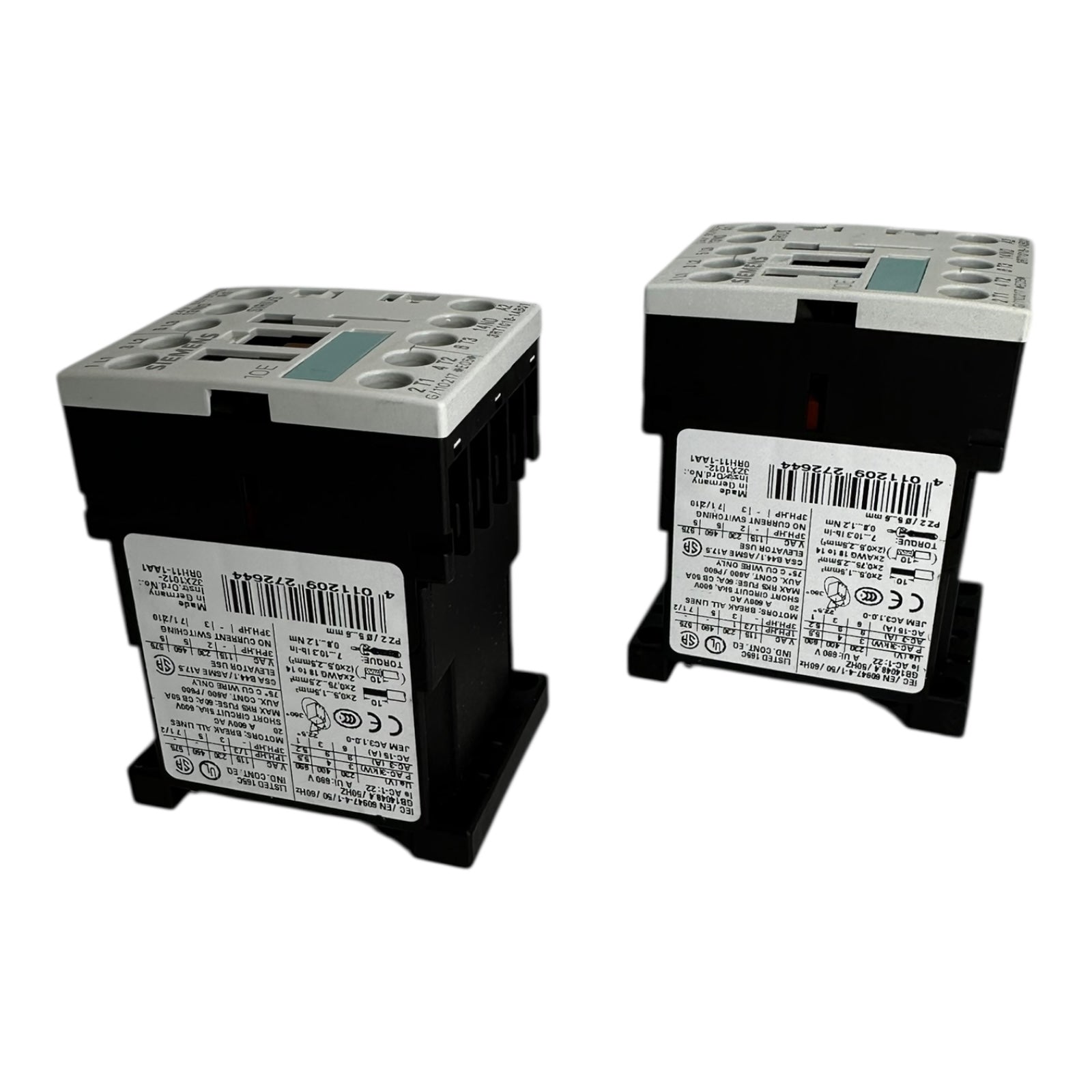 Siemens 3RT1016-1AB01 Schütz 24V 6A Leistungsschütz SIRIUS 2 Stück