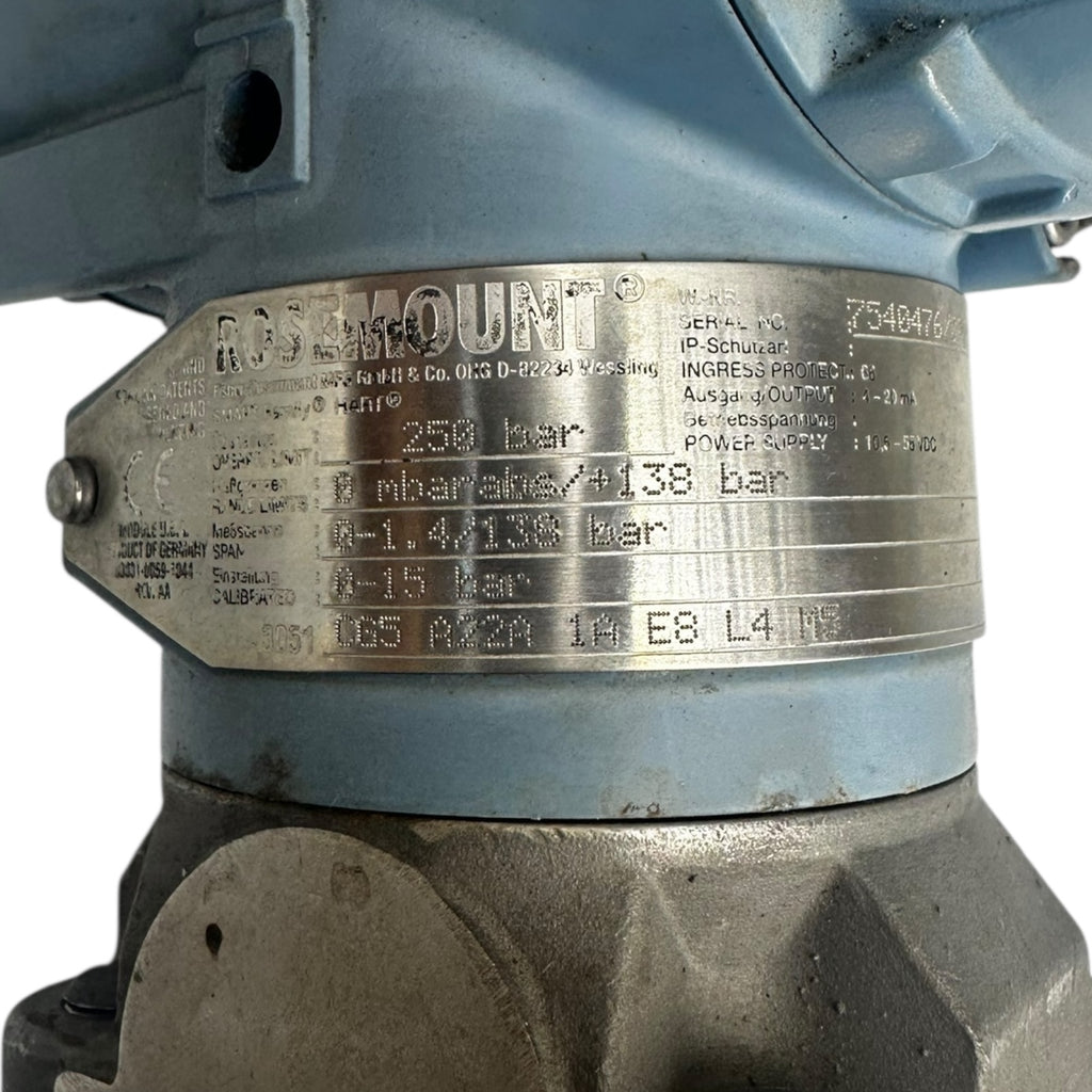 Rosemount 3051 Drucktransmitter 03031-U059-1044 HART 4-20mA 250bar