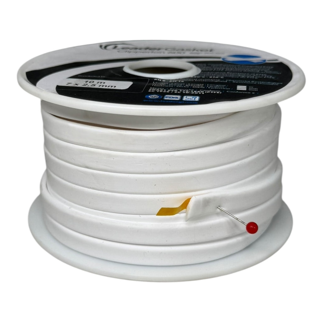 Leader Gasket Clipperlon 600 PTFE Dichtungsband 10m 7x2,5mm FDA