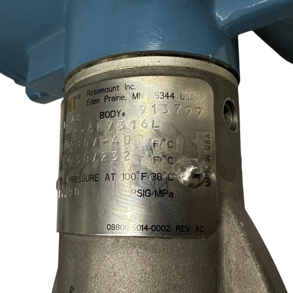 Rosemount 8800DF010SA1N1D1E1Q8PDYG Vortex Durchflussmesser Flansch