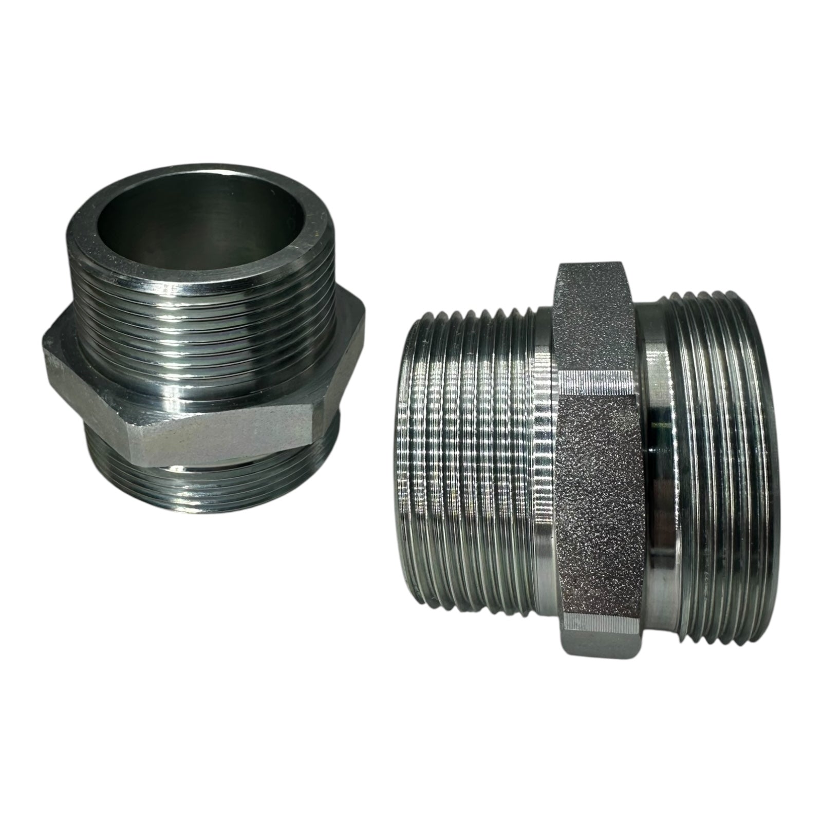 2x EG GE42-LR11/2KEGCFX Einschraubstutzen Stahl gerade Außengewinde Adapter