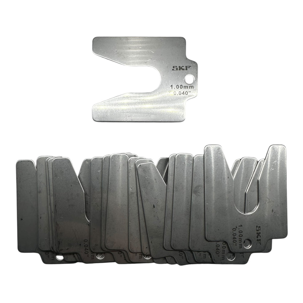 16x SKF Ausgleichsscheibe Beilagenpaket für Maschinen, 100mmx0.04mm x 100mm Grau