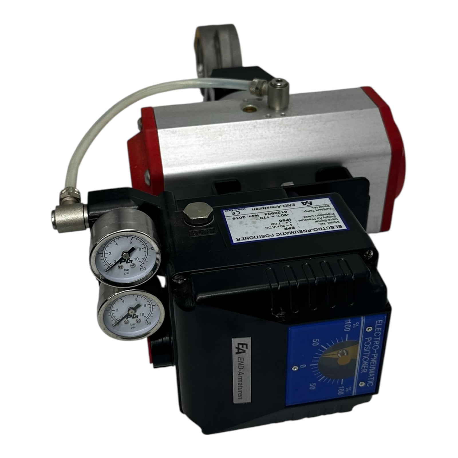 END-Armaturen BVHD DN50 PN25 Klappe mit EPR Elektro-Pneumatik Positioner IP66