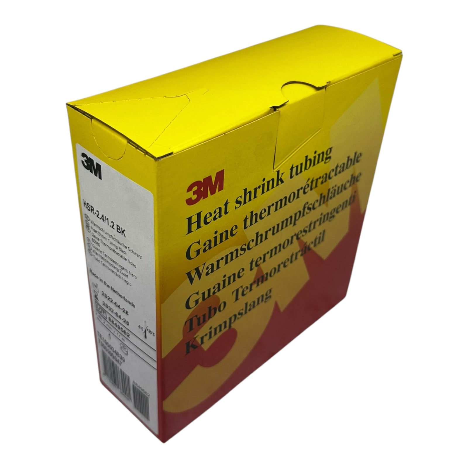 3M HSR-2.4/1.2 BK Schrumpfschlauch Schwarz 2,4mm 11m Wärmeschrumpfschlauch
