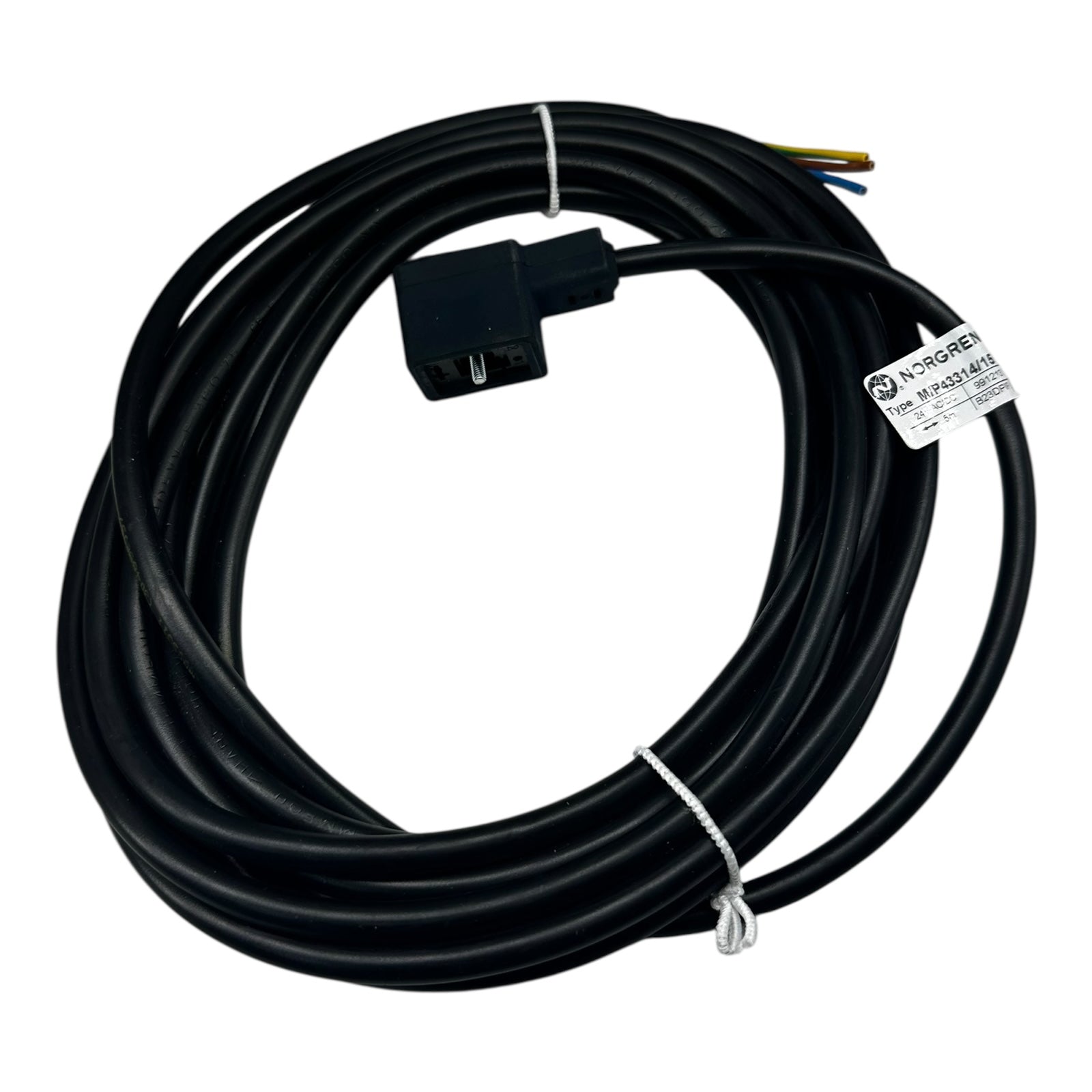 Norgren M/P43314/15 Ventilstecker mit Kabel 24V AC/DC 5m Anschlussleitung