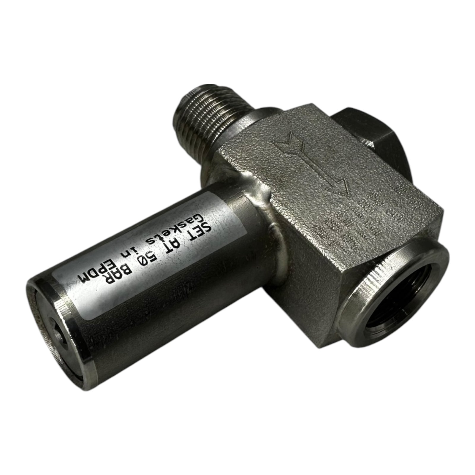 Sicherheitsventil Edelstahl 316L Überdruckventil 50 bar EPDM Dichtung G1/4