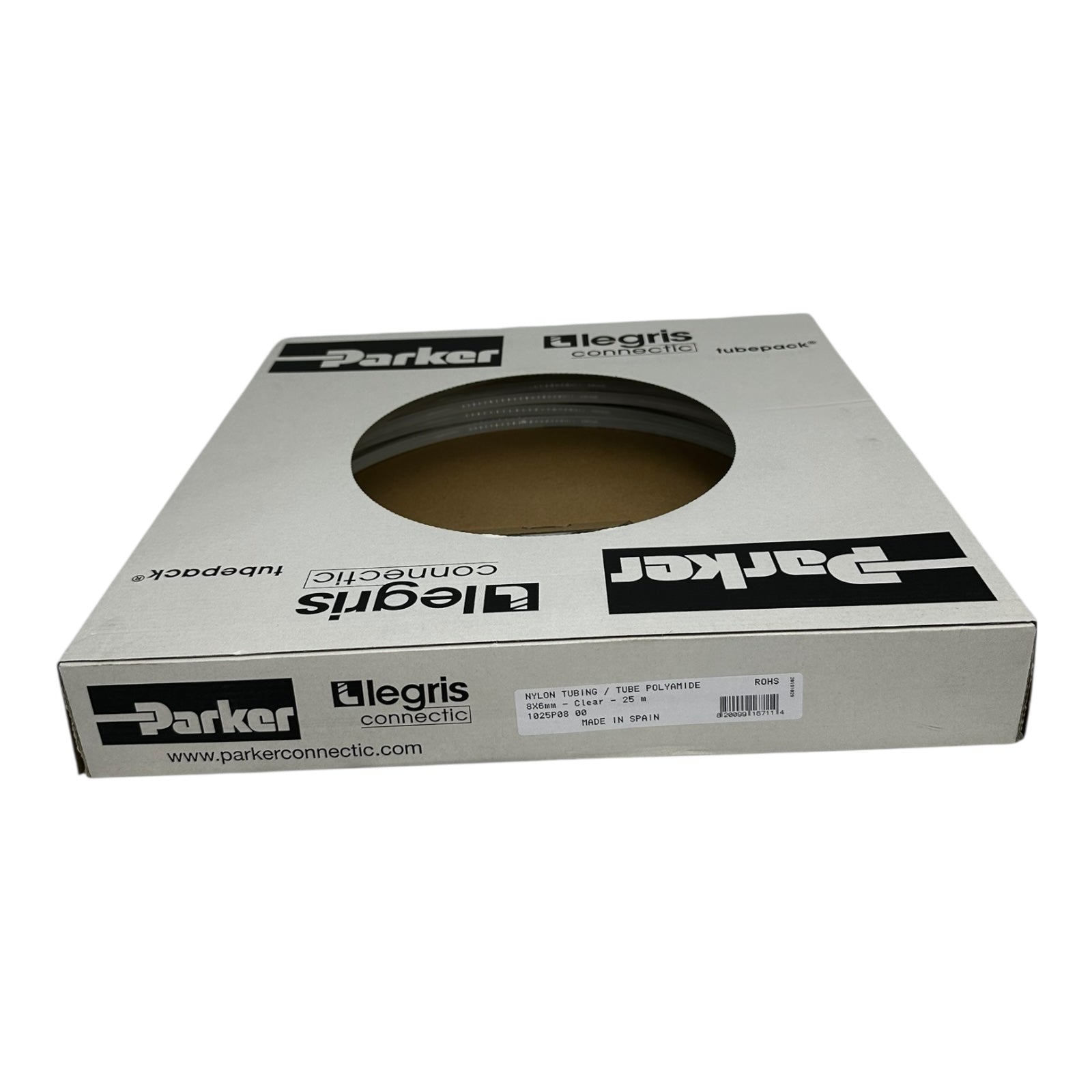 Parker Legris Polyamid Schlauch 8x6mm transparent 25m Rolle Pneumatik Rohr