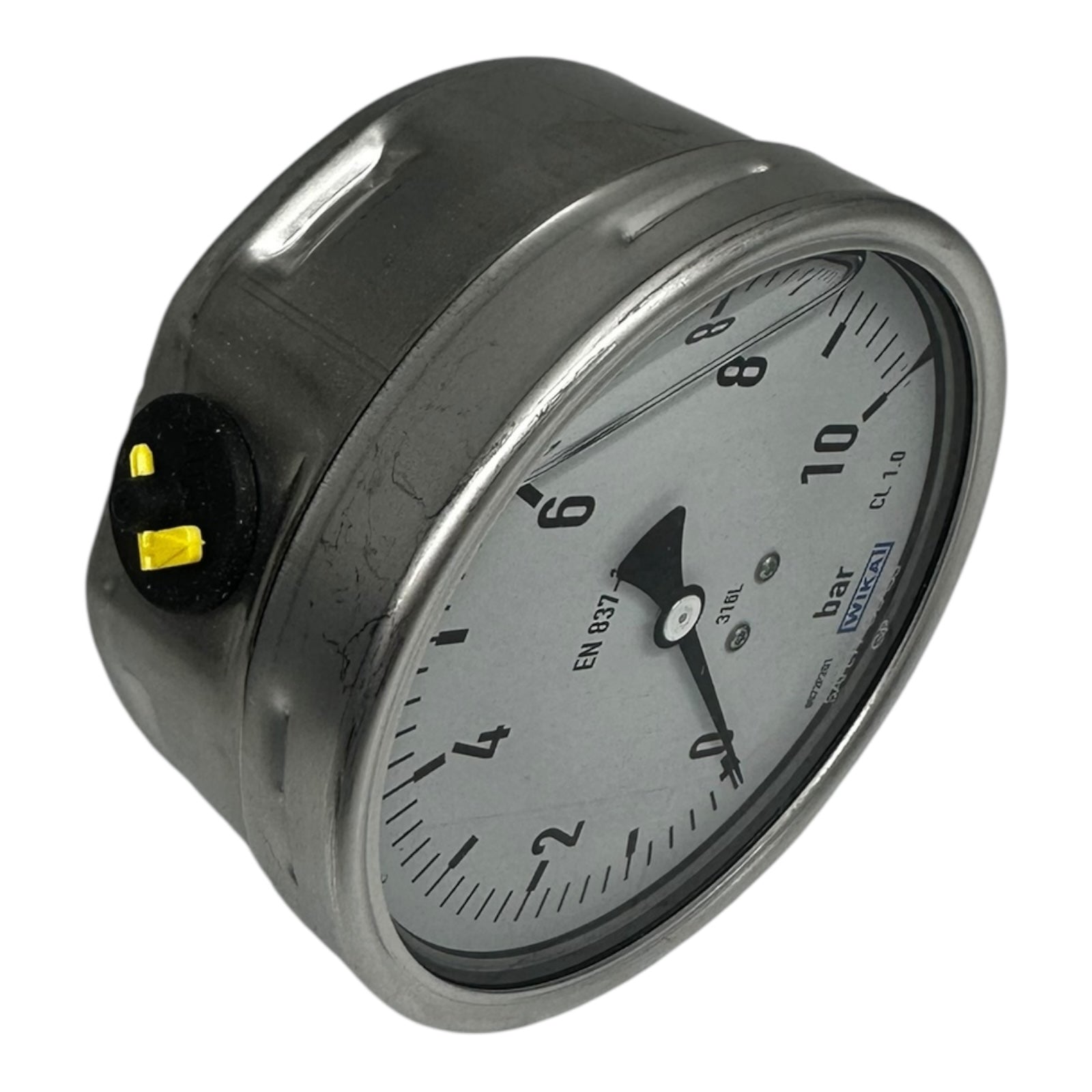 WIKA Manometer 233.50.100 10 bar G1/2B unten 316L Edelstahl Druckmesser