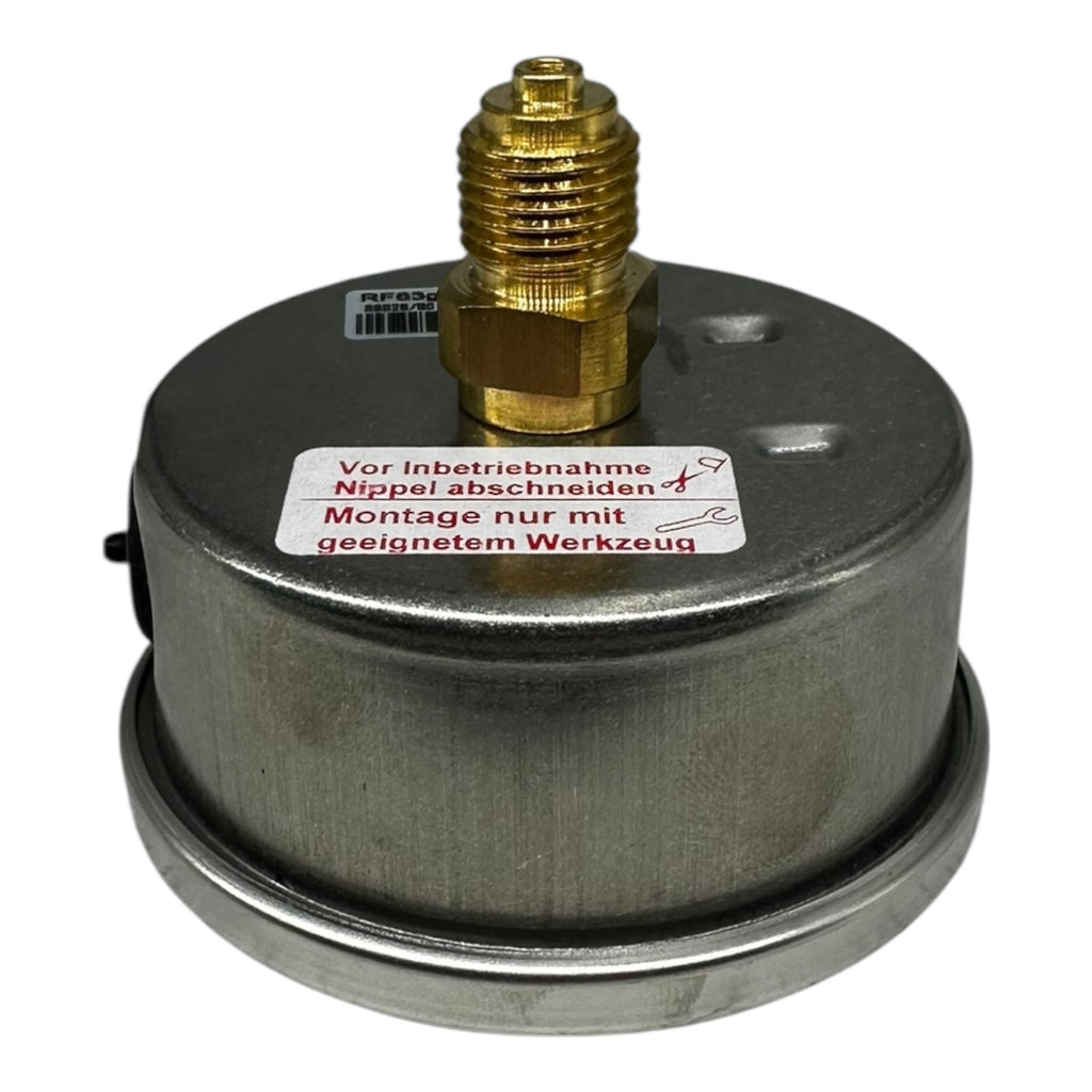 Afriso Manometer RF 63Gly 0–16 bar/psi G1/4 axial Ø63mm Glyzerin gefüllt