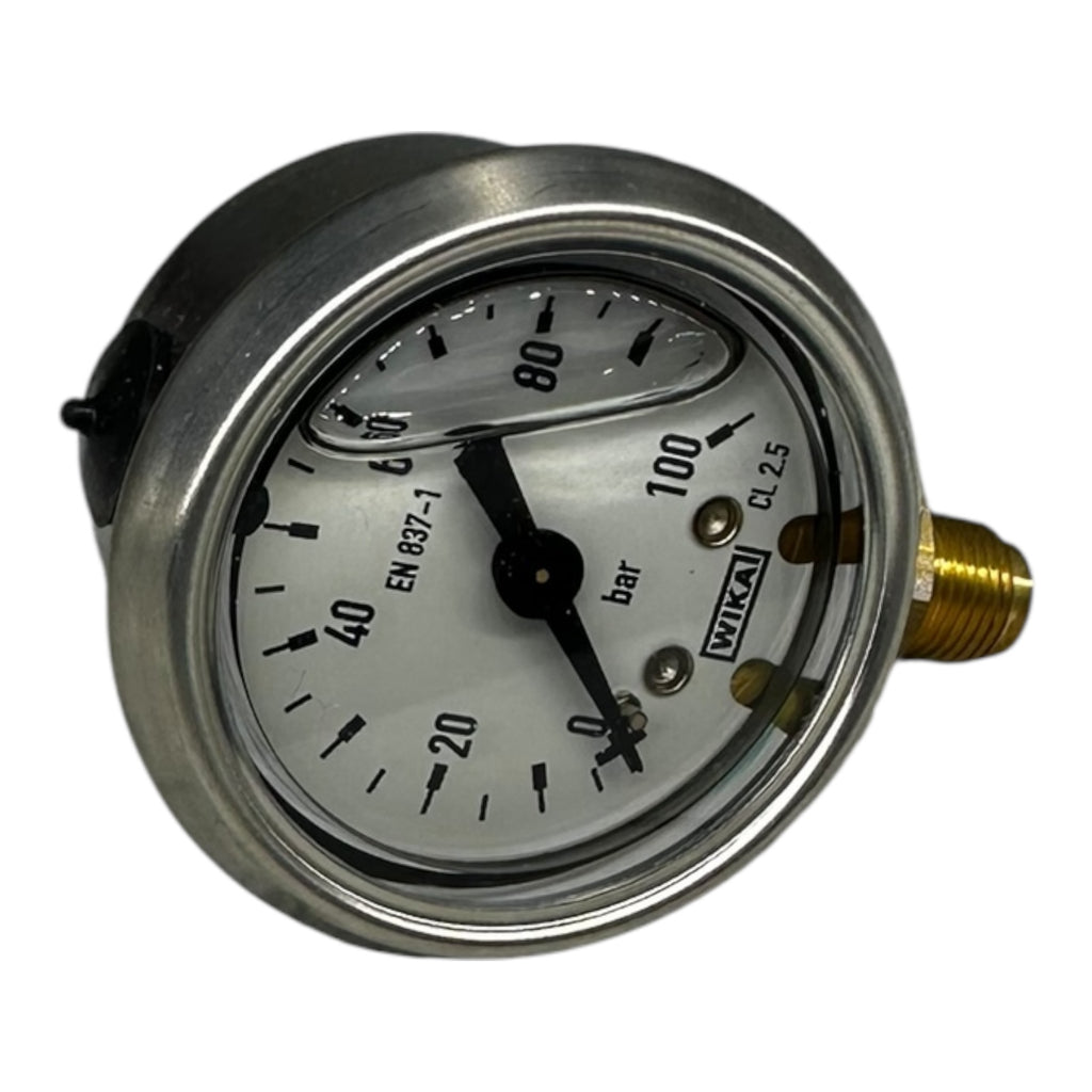WIKA Manometer 113.53.040 100 bar G1/8B unten Ø40mm Druckmesser CL 2.5 edelstahl