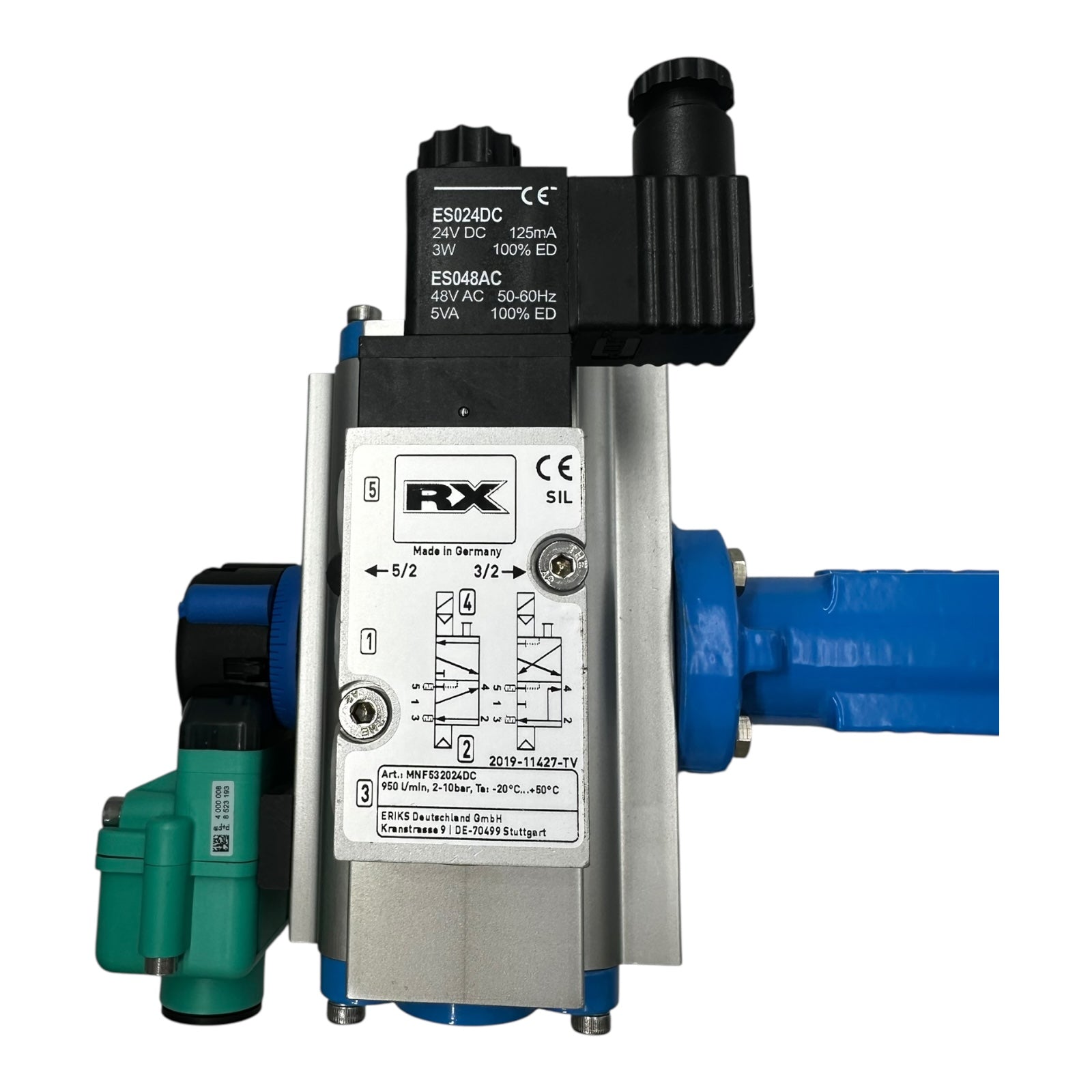 Econ Absperrklappe DN50 PN16 CF8M NBR mit Pneumatik Antrieb RX P+F Sensor NEU