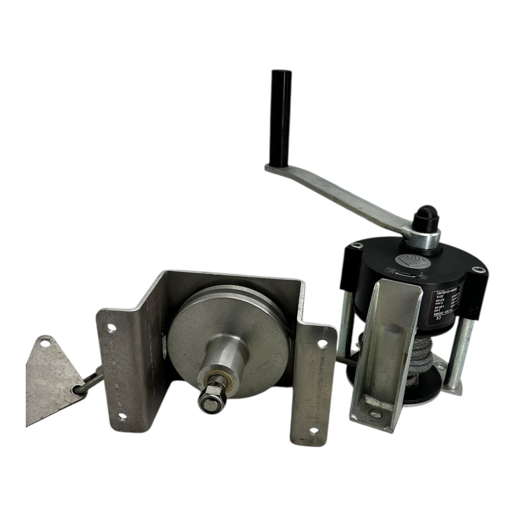 Haacon WV300-205986 Seilwinde 3kN 4mm Seil Handwinde mit Halterung