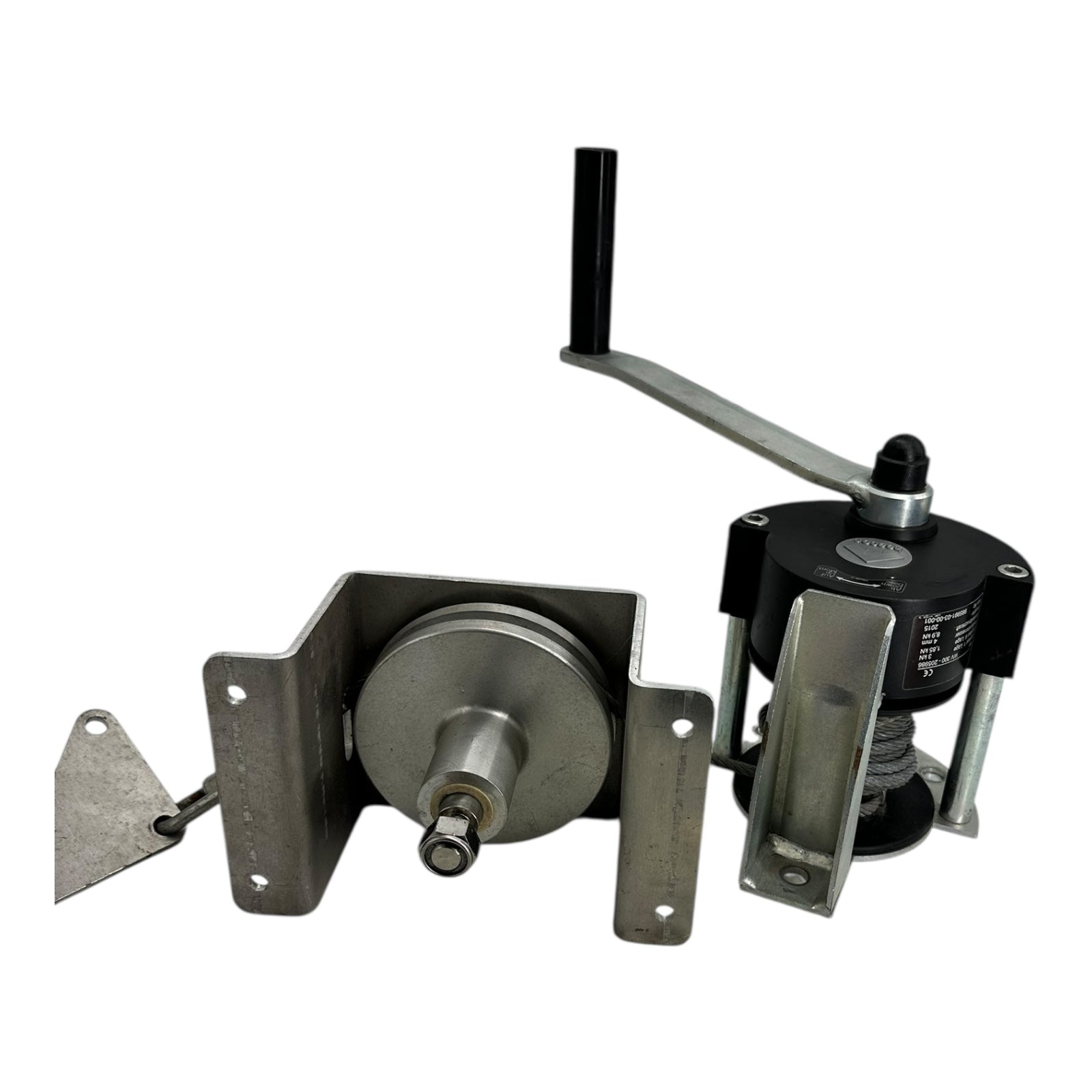 Haacon WV300-205986 Seilwinde 3kN 4mm Seil Handwinde mit Halterung