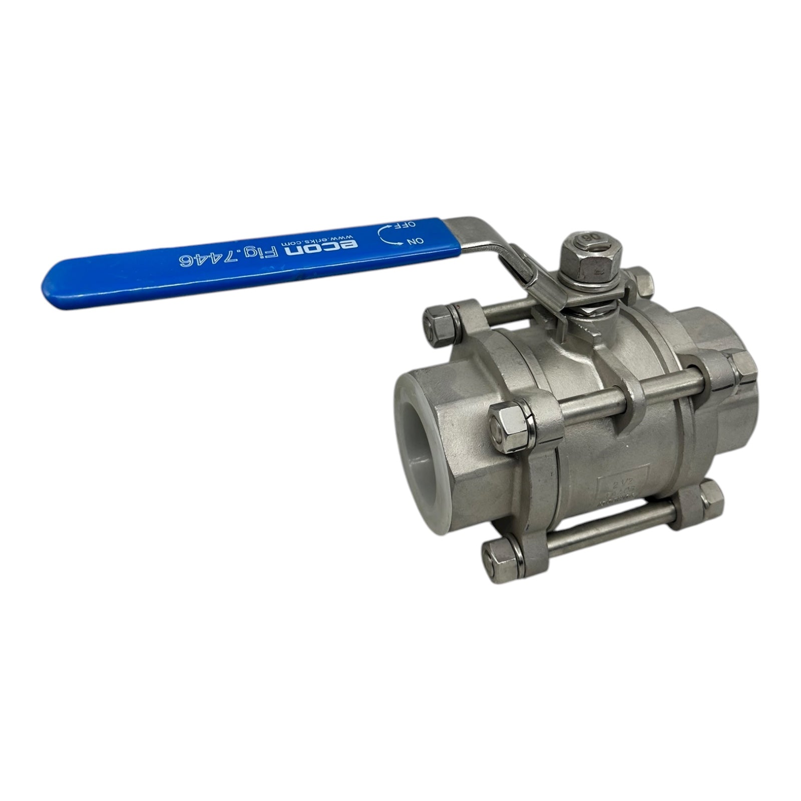 Econ Fig.7446 Kugelhahn DN259 2½” Edelstahl 1.4408 1000WOG PN69 PTFE