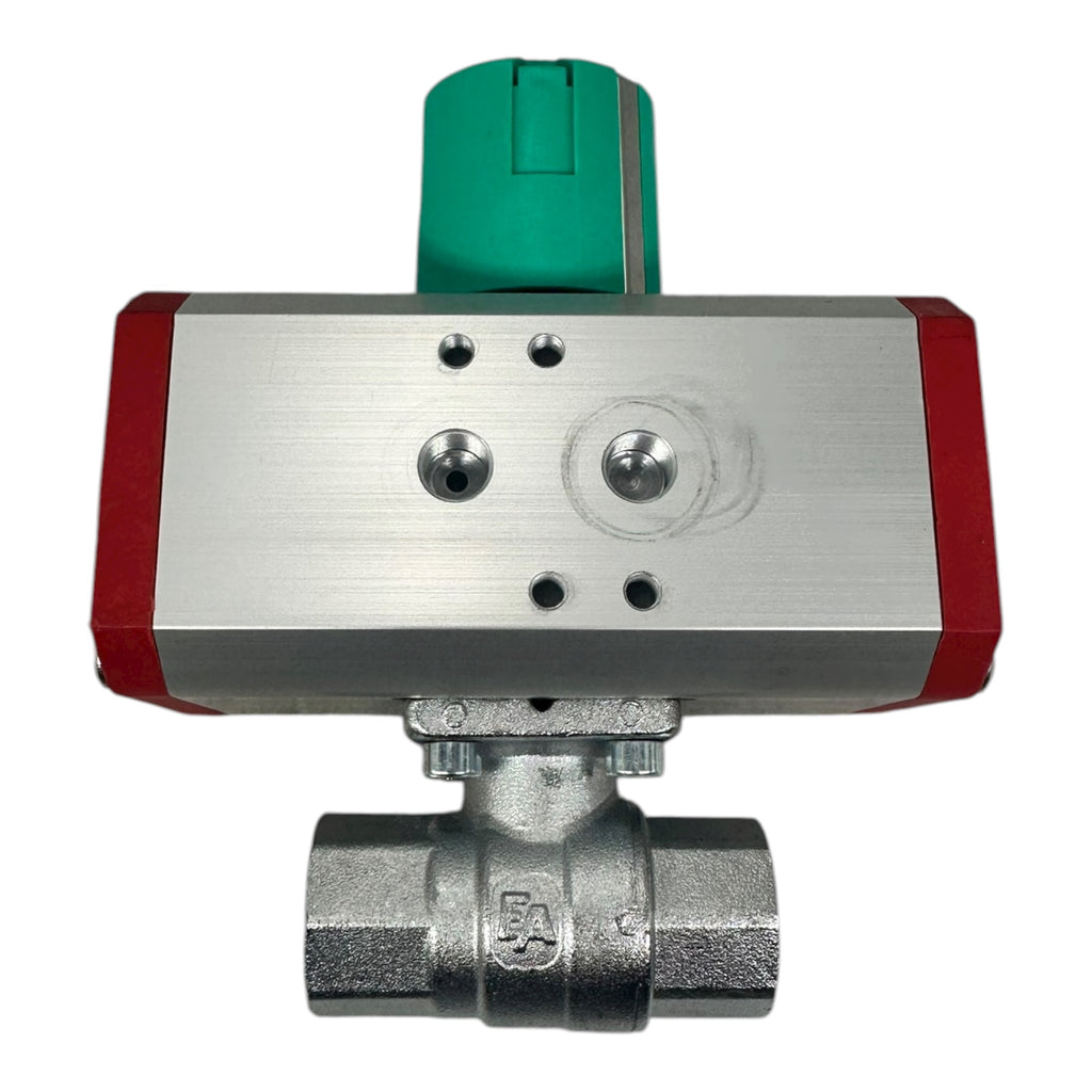 END Armaturen Kugelhahn ECO16070E DN15 PN40 Edelstahl pneumatisch 6–8 bar