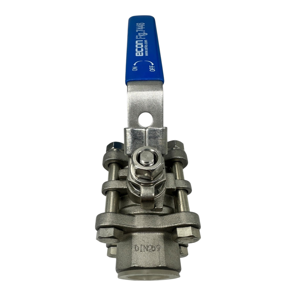 Econ Kugelhahn 3/4” Edelstahl 1.4408 PN63 Fig.7446 3-teilig IG Ventil Industrie