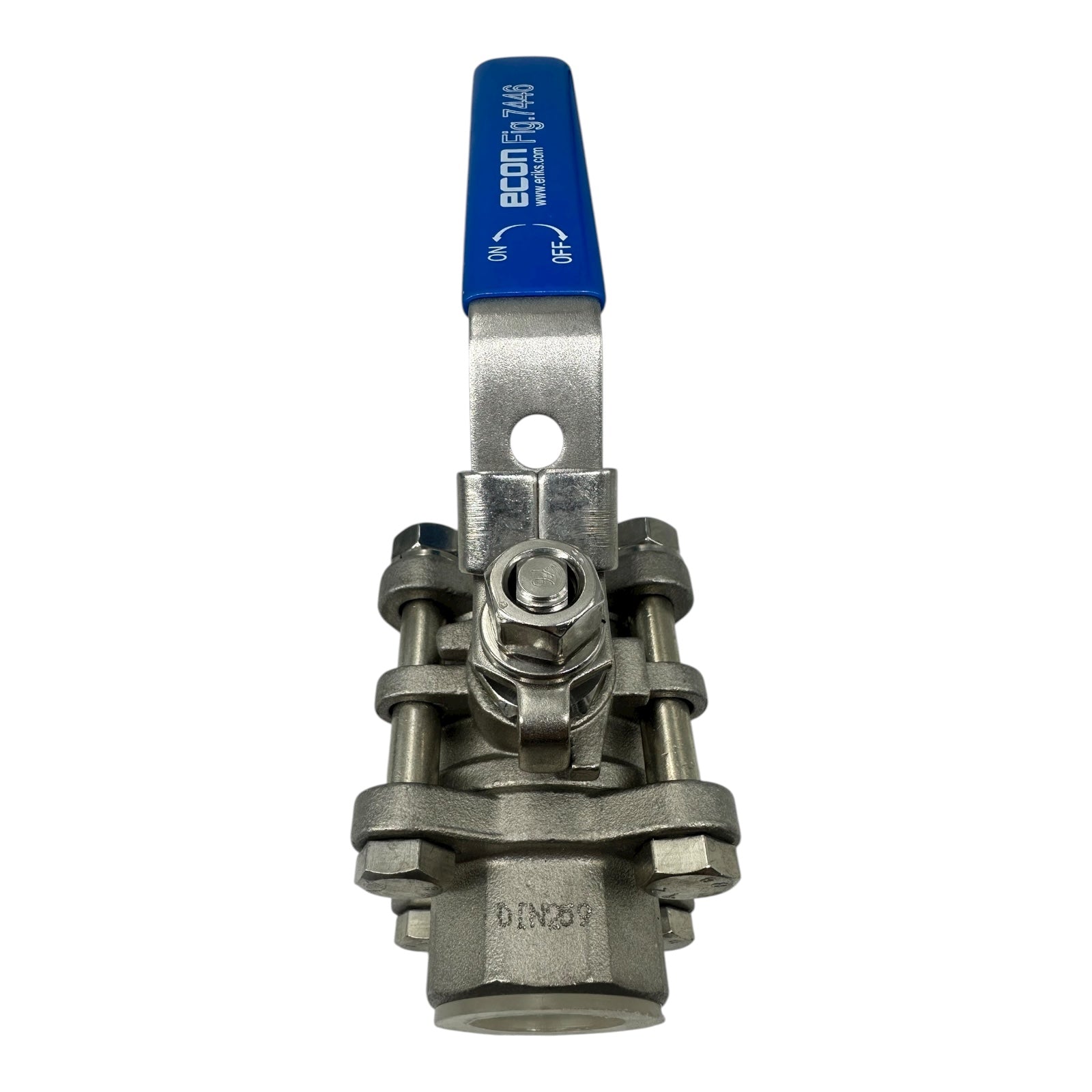 Econ Kugelhahn 3/4” Edelstahl 1.4408 PN63 Fig.7446 3-teilig IG Ventil Industrie