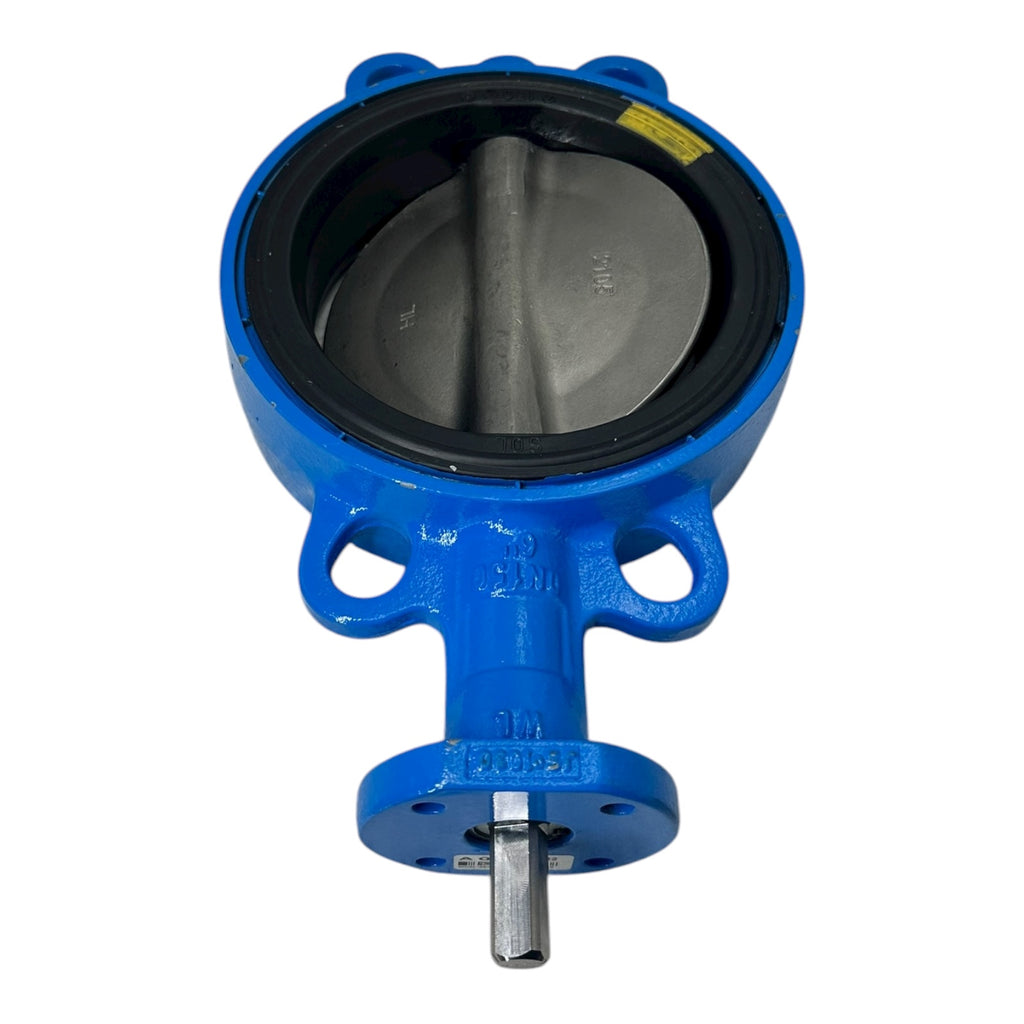 Absperrklappe DN150 PN16 Typ FLNV(W)-5 Sitz V CE0056 Flanschventil blau