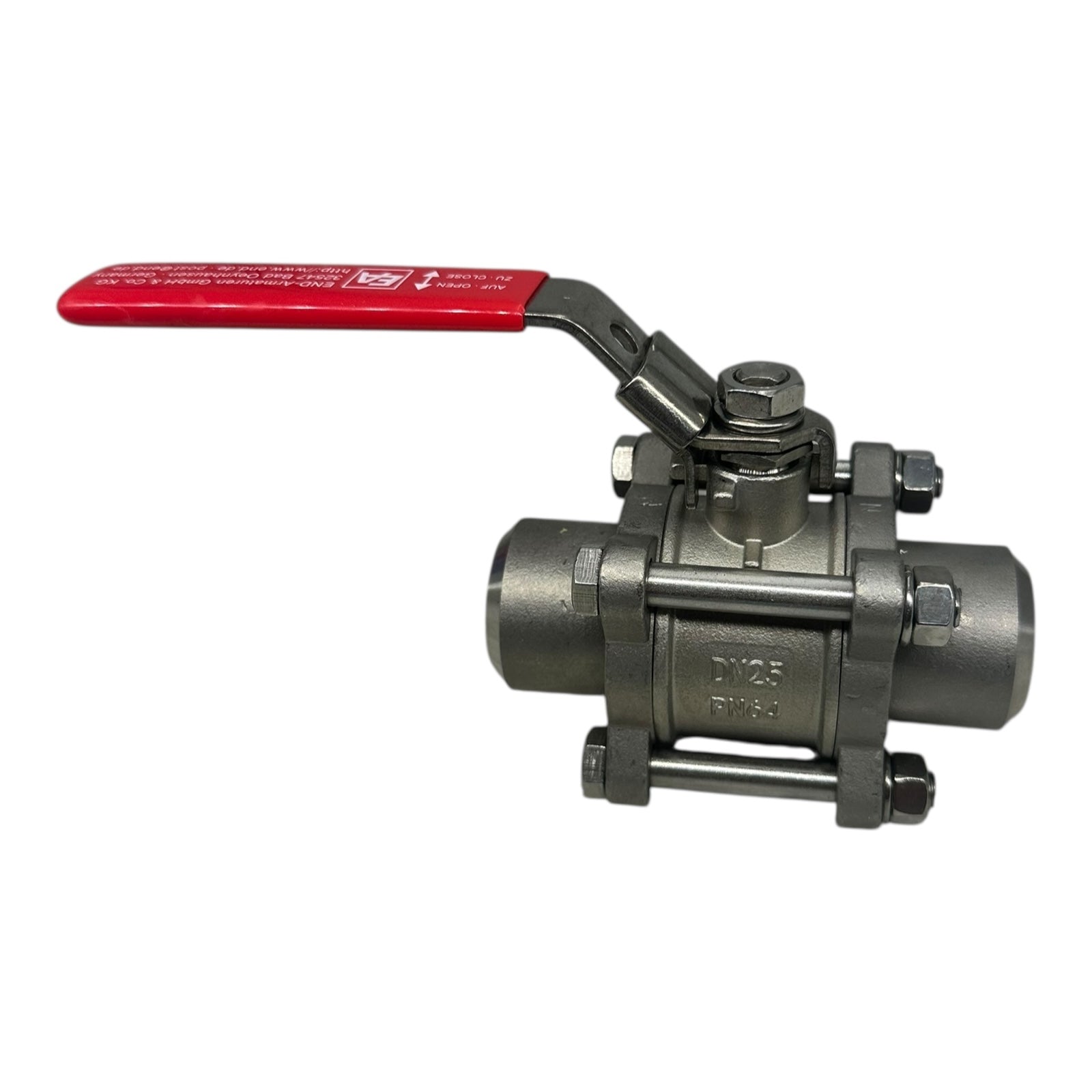 END-Armaturen Kugelhahn DN25 PN64 Edelstahl 1” 2-teilig Industrieventil