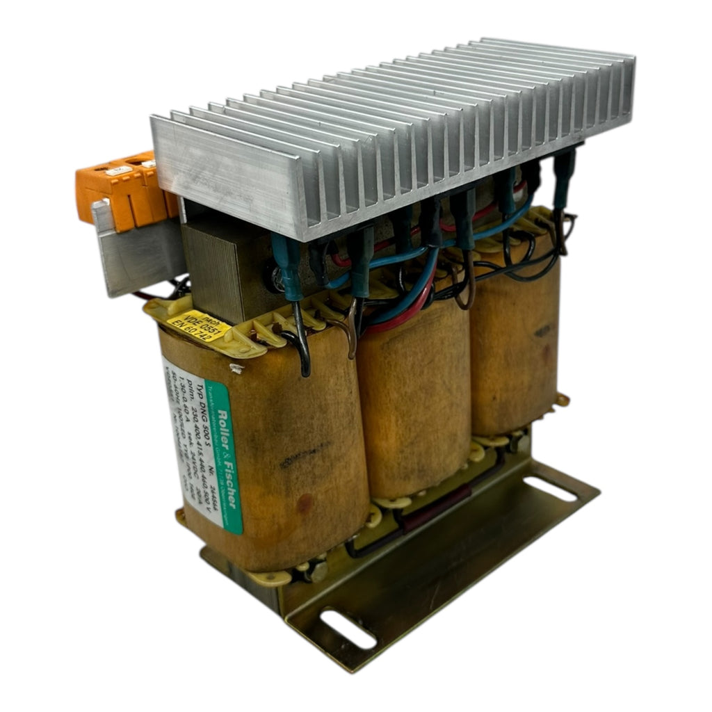 Roller & Fischer DNG500S Trafo 230–500V / 24VDC 20A Gleichrichtermodul