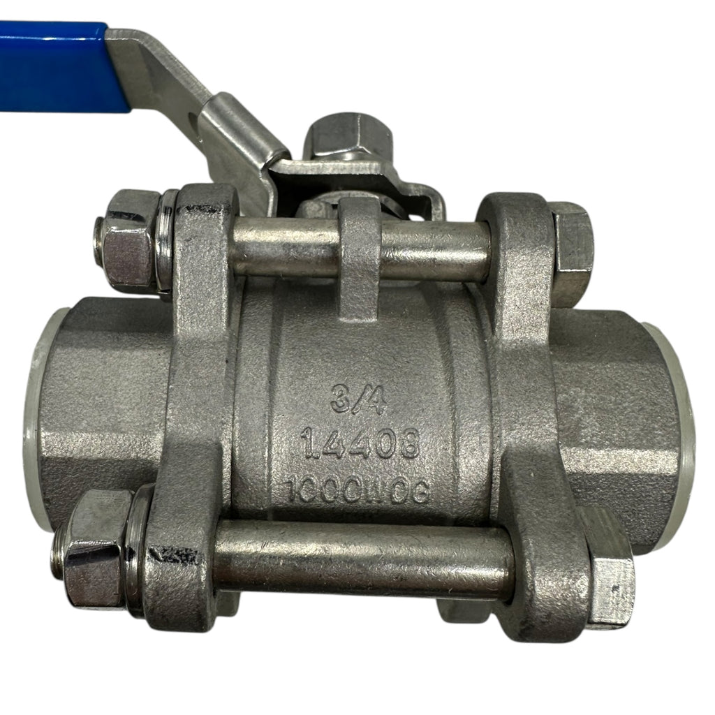 Econ Fig.7446 Kugelhahn 3/4” DN259 1.4408 Edelstahl 1000 WOG 3-teilig
