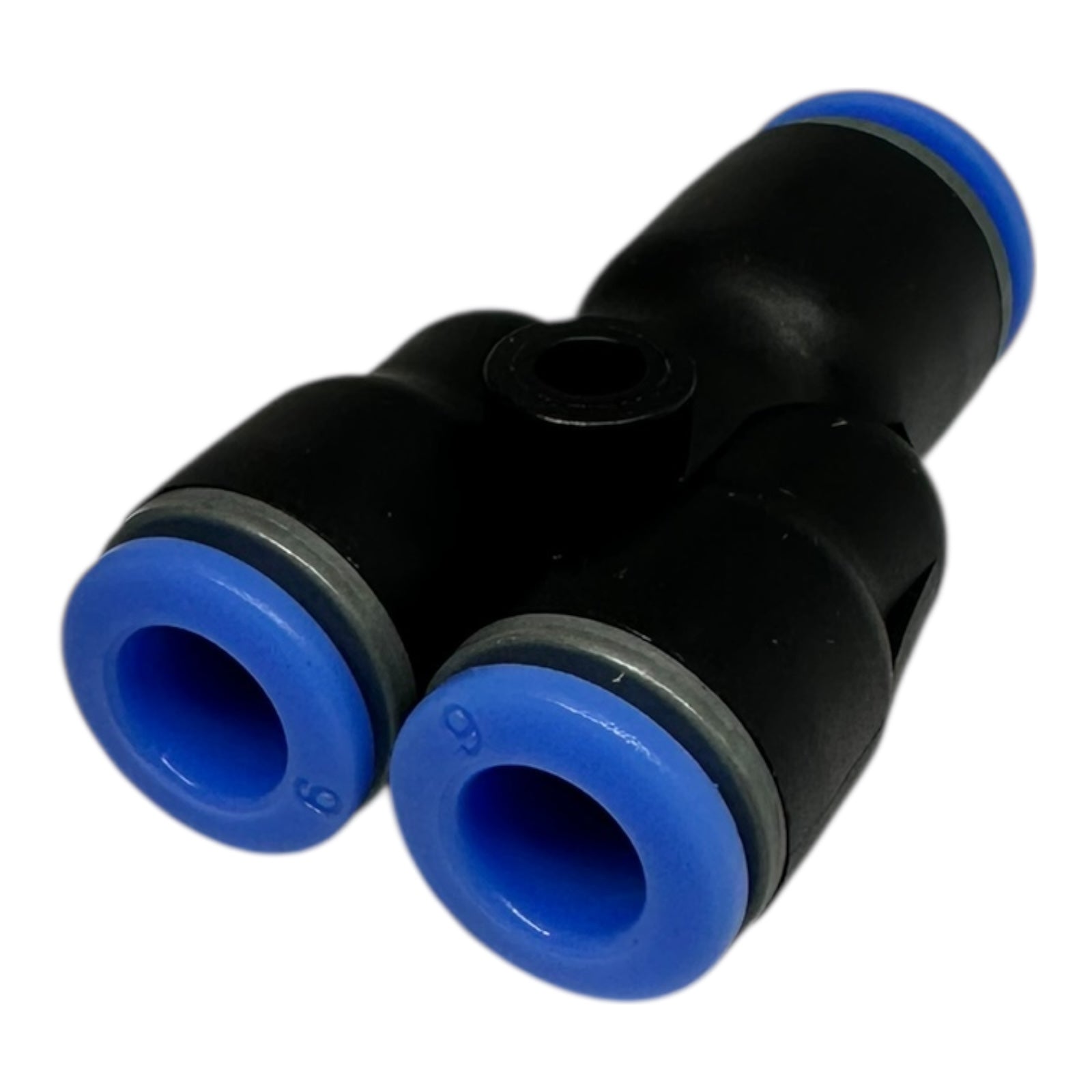40x Riegler 109856 Y-Steckverbinder Reduzierend 8/6 mm Blau Serie Pneumatik
