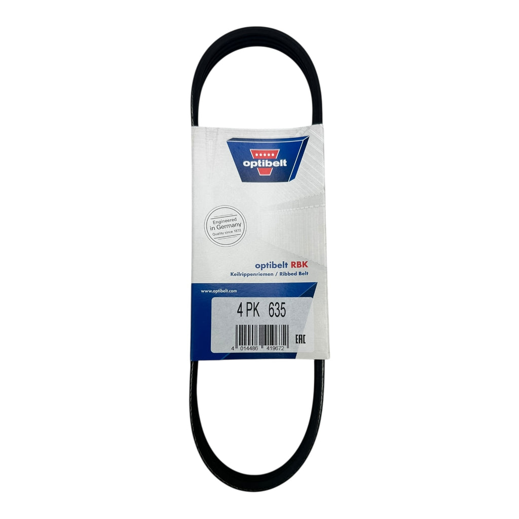 10x Optibelt 4PK635 Keilrippenriemen PK-Rippenriemen Industrie Antrieb 635mm