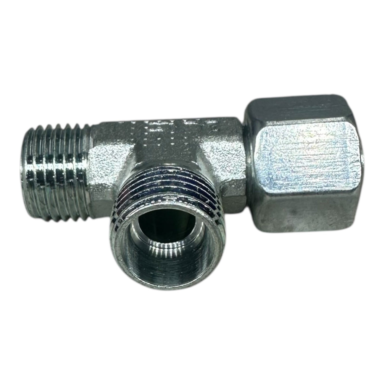 5x Parker EL10LOMDCF EO Swivel Nut Run Tee T-Stück Hydraulik Verschraubung