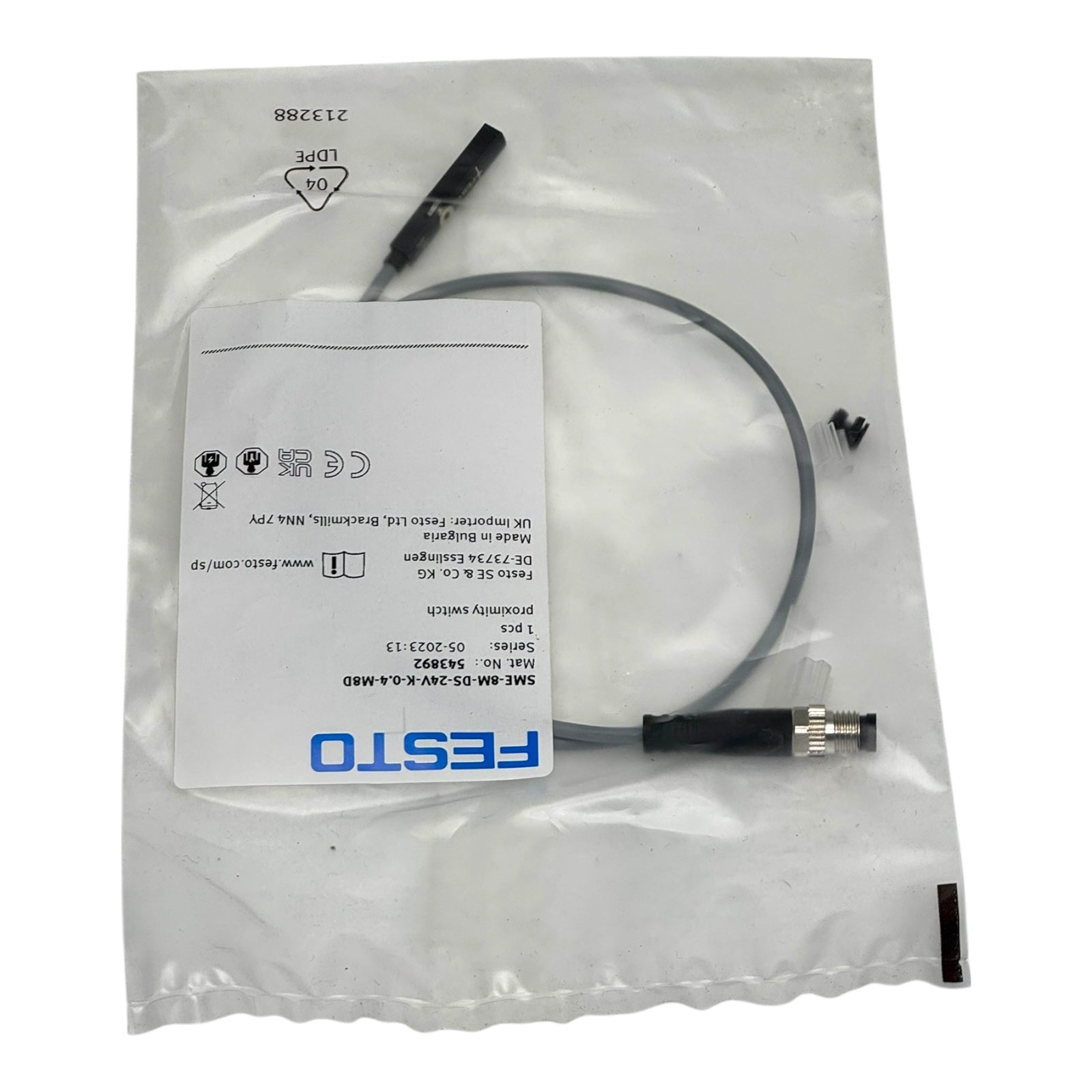 Festo SME-8M-DS-24V-K-0.4-M8D Näherungsschalter Sensor M8 0,4m Kabel Pneumatik