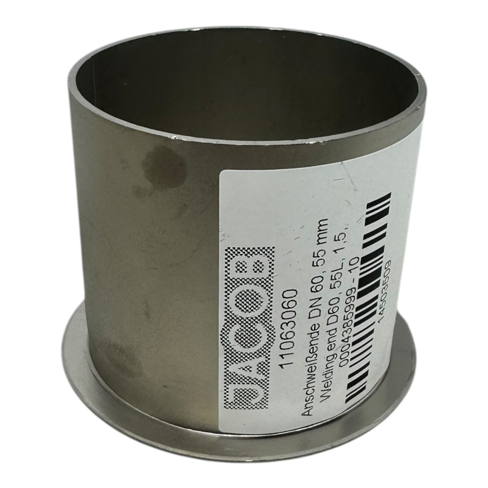 5x JACOB 11063060 Anschweißende DN60 D60x55mm Schweißmuffe Edelstahl