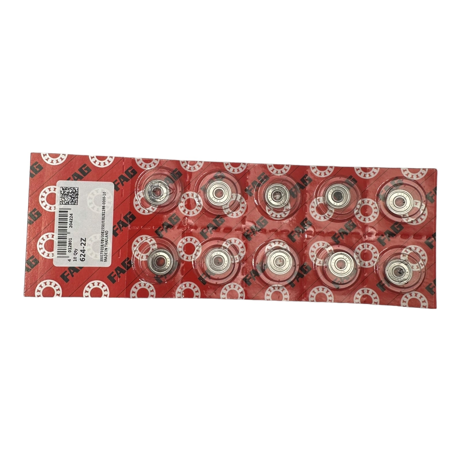 10x FAG 624-2Z Rillenkugellager 4x13x5mm