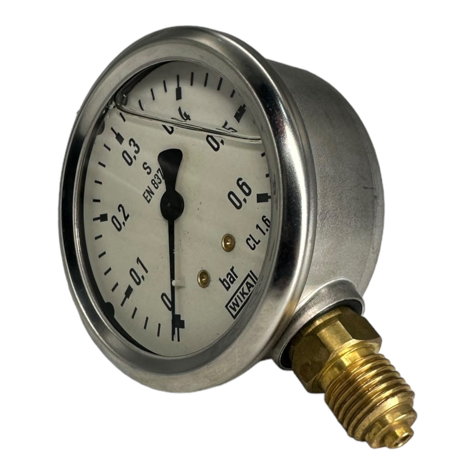 WIKA Glycerin-Manometer senkrecht, 63mm, 0 - 0,6 bar