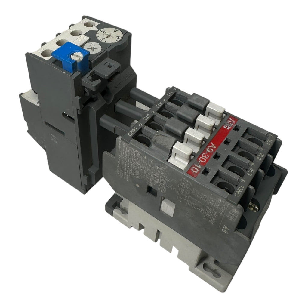 ABB A9-30-10 Schütz 220-240V + ABB TA25 DU 2,4A Überstromauslöser