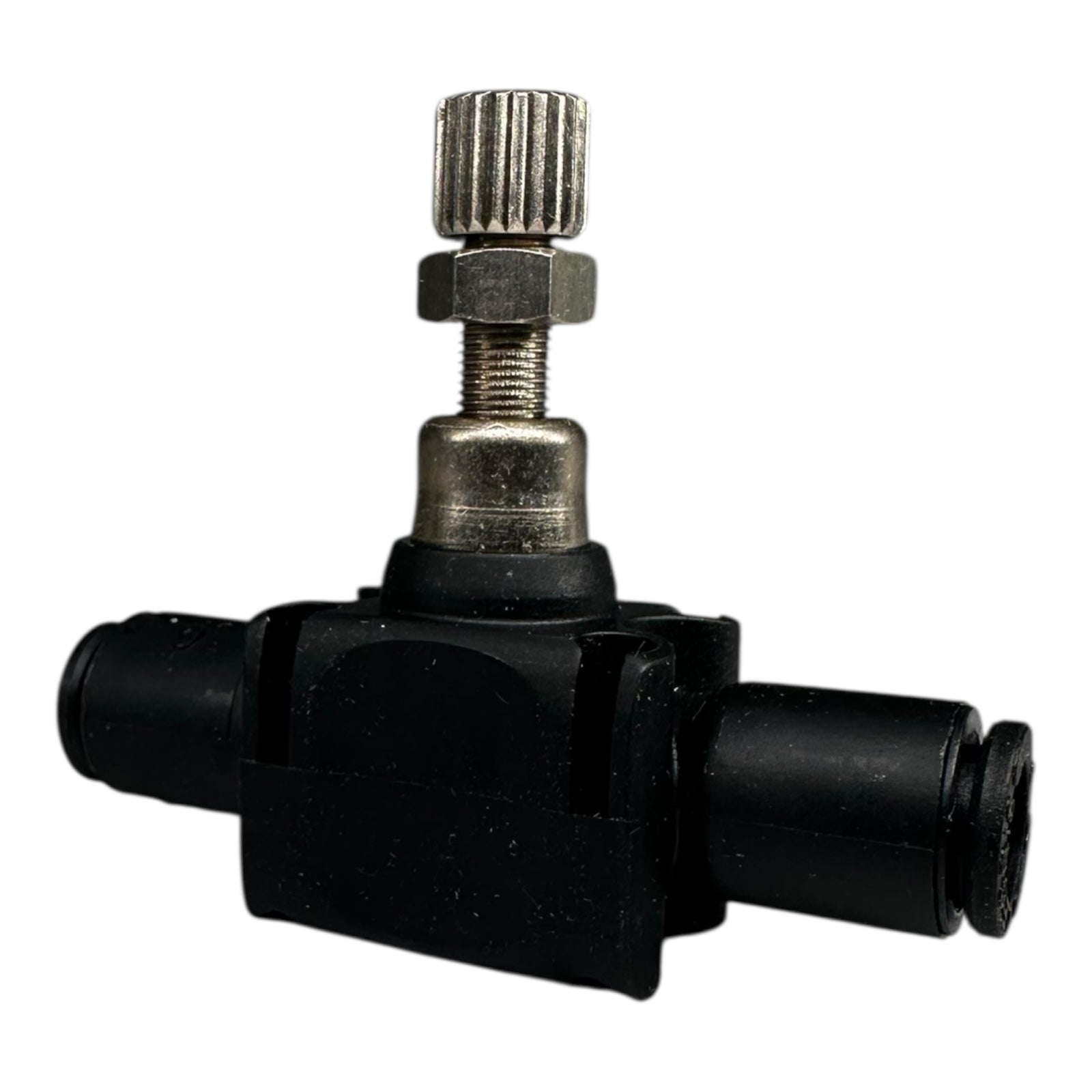 3x Parker 77700600 Durchflussregler mit Einstellschraube 6mm In-Line Regulator