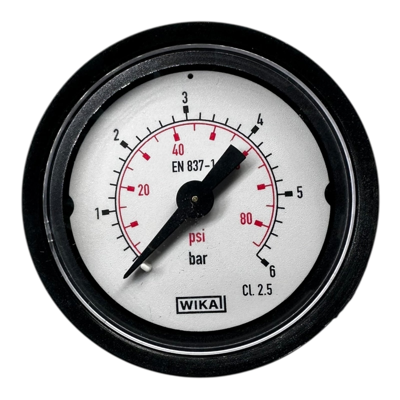 3x WIKA 0–6bar EN837-1 Manometer Druckmessgerät 1/8 Zoll Gewinde