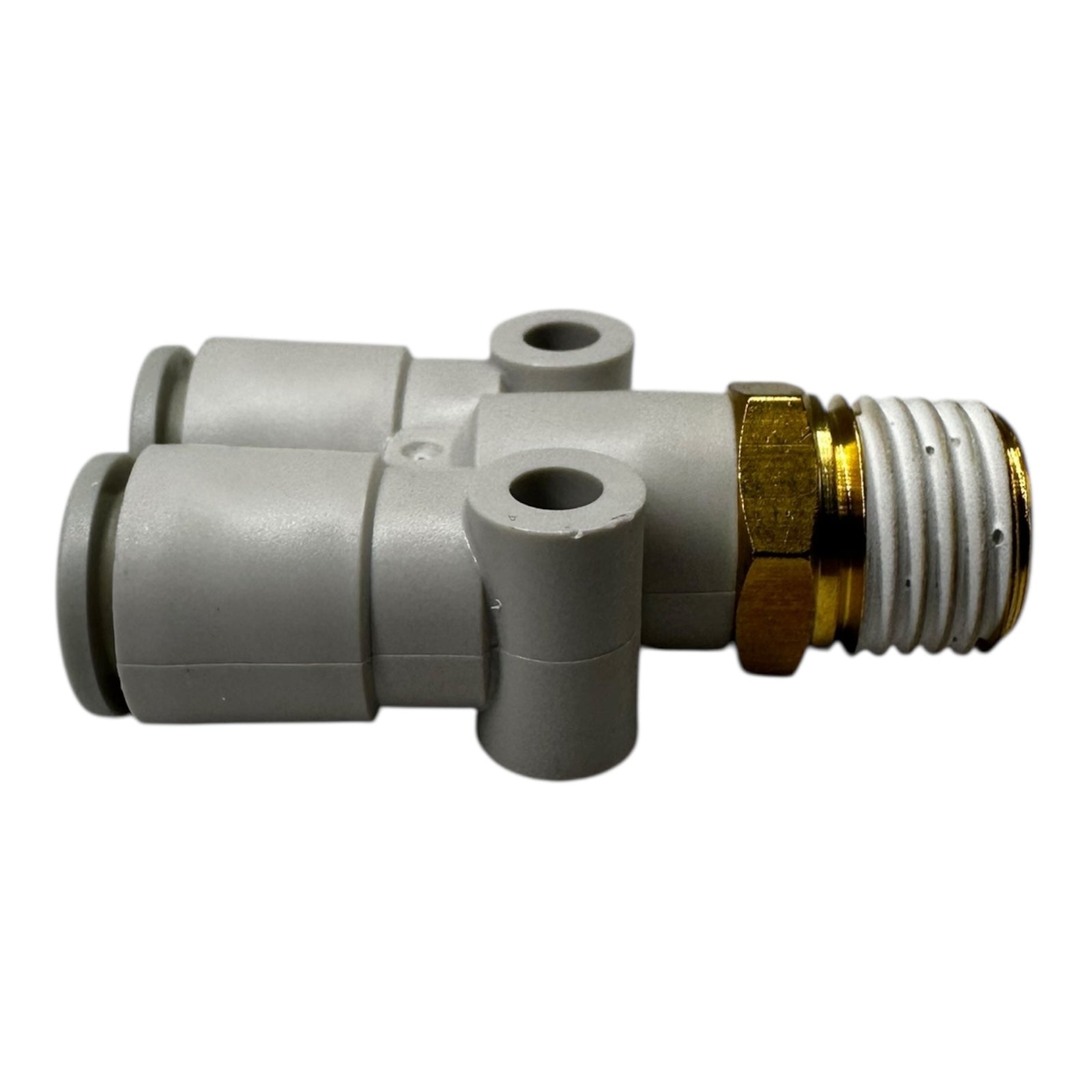 10x SMC KQ2U08-02AS Pneumatik Y-Steckverbinder 1/4” auf R1/4 Zoll