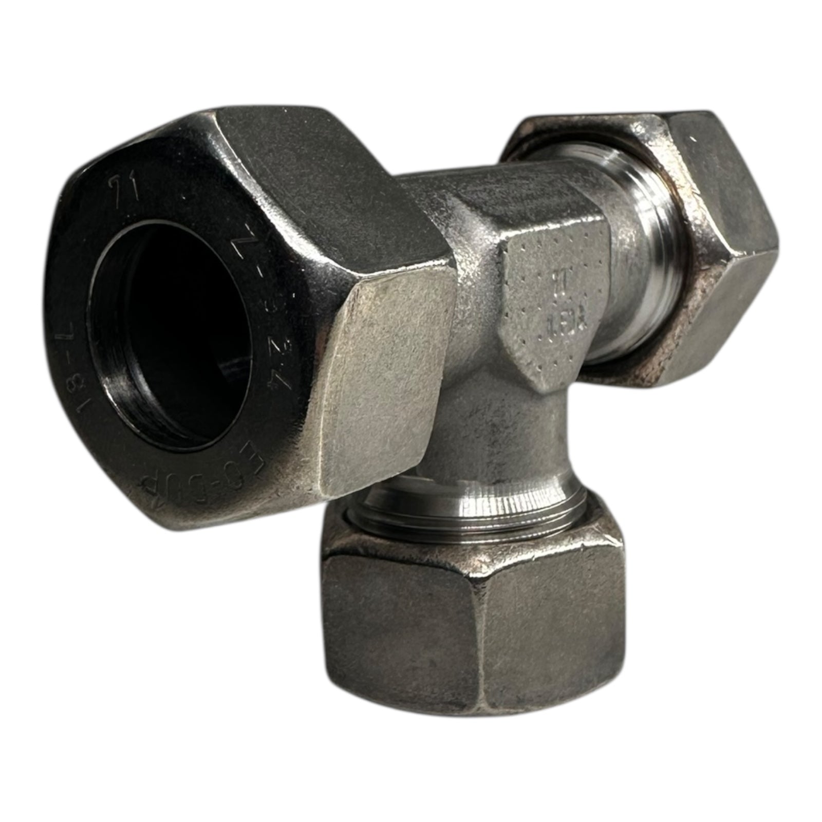 Parker EO-DUR Z-924 T-Stück Verschraubung 18-L Edelstahl Hydraulikfitting