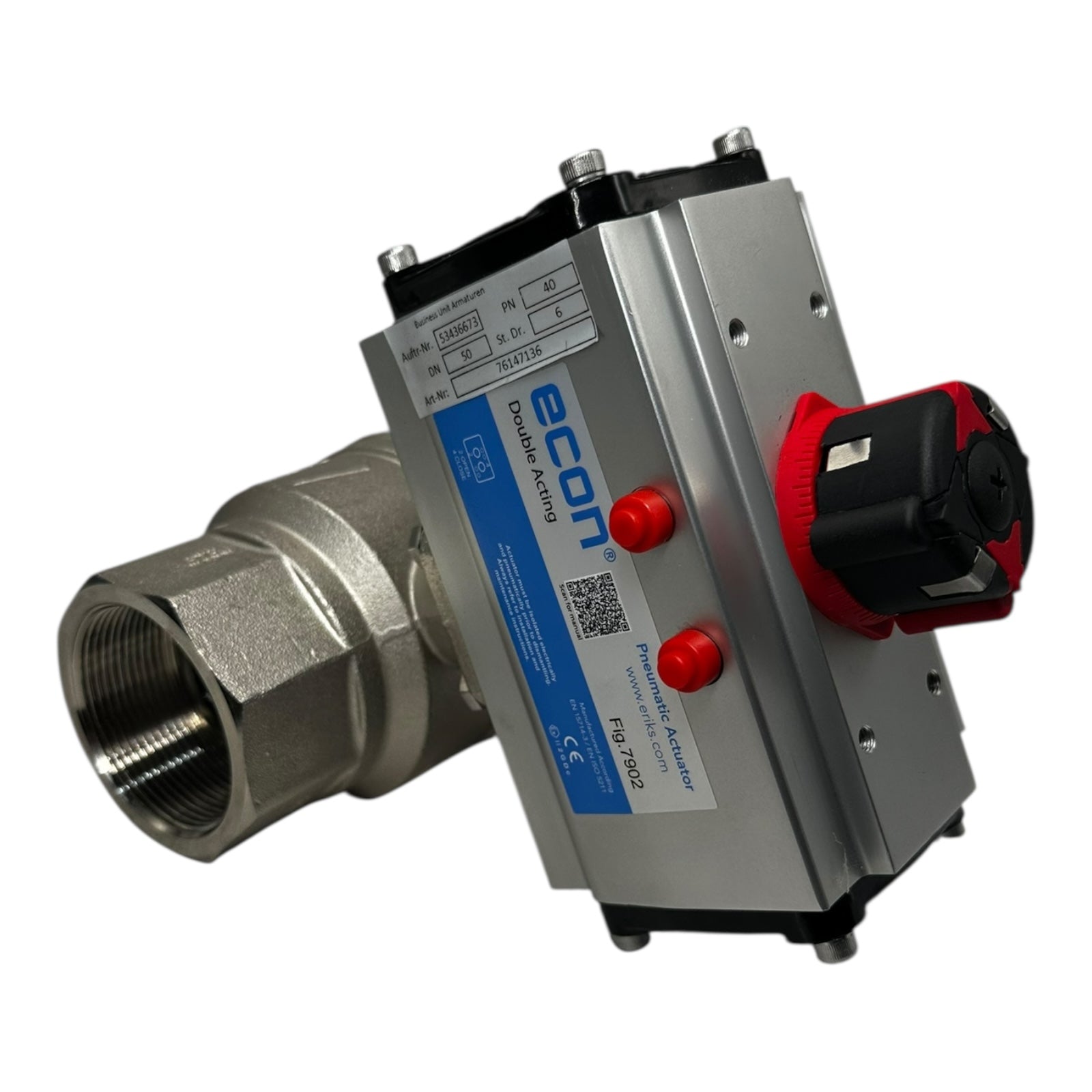 Econ 53436673 Pneumatik Antrieb Fig.7902 doppeltwirkend ISO5211
