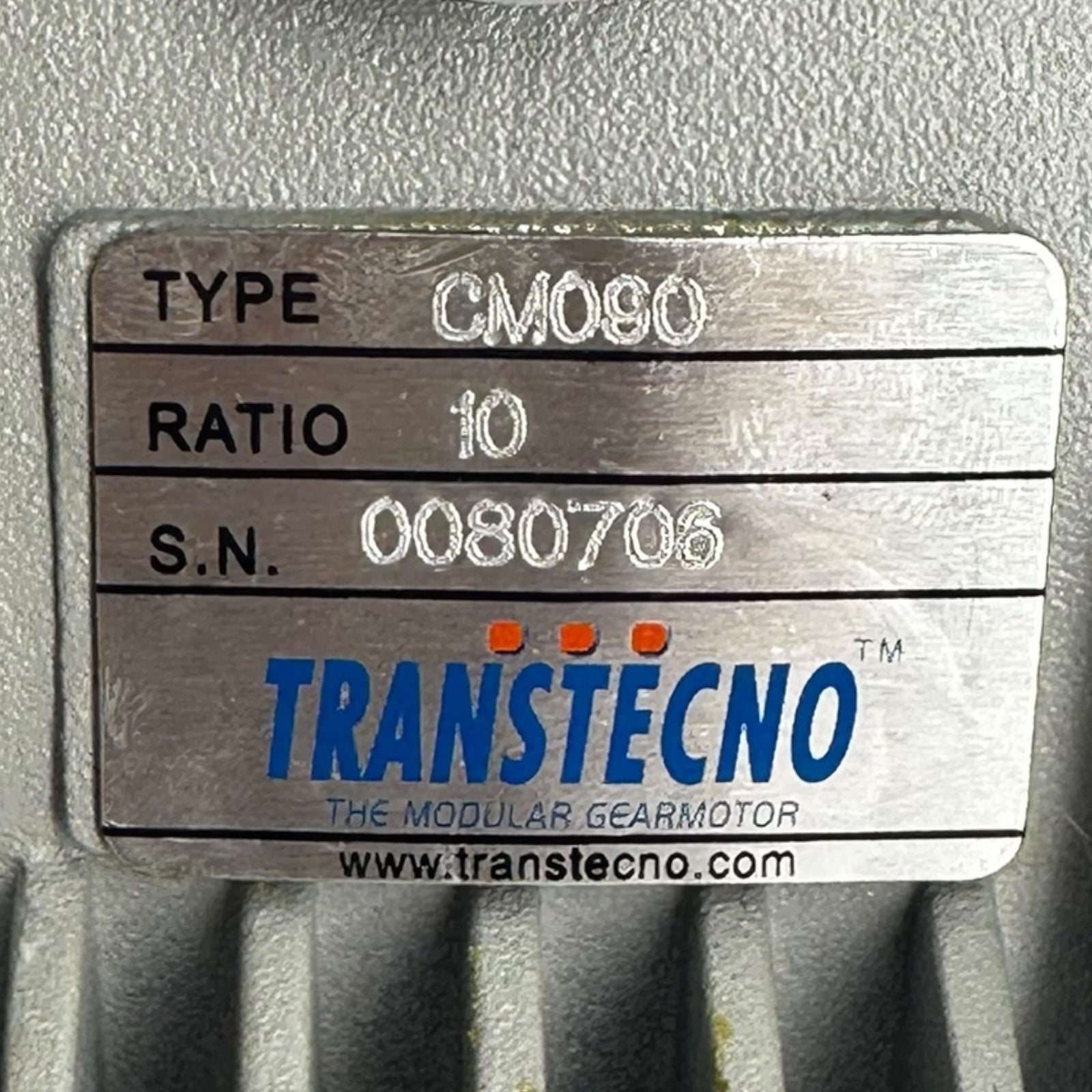 Transtecno CM090 Getriebemotor 10:1 Untersetzungsgetriebe Modulbauweise