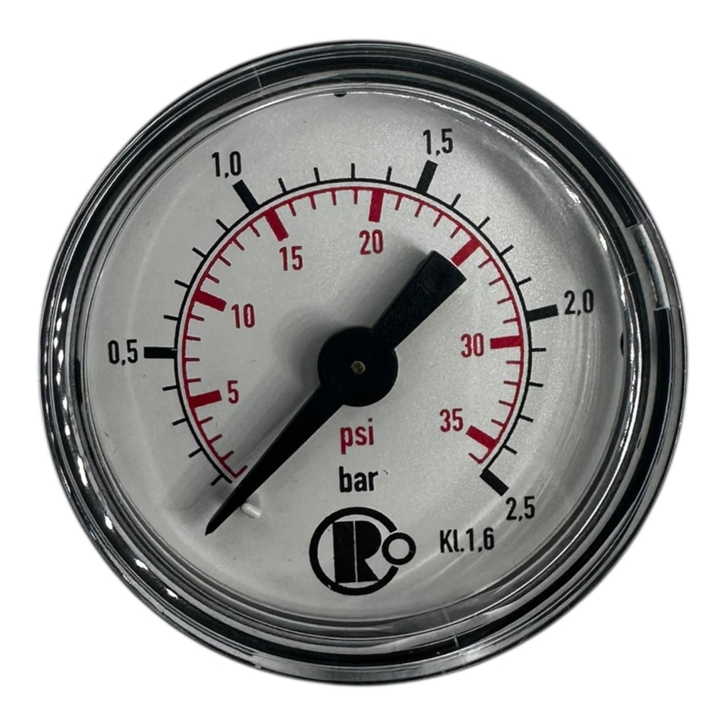 2x Riegler 111.12.040 110.43-KD Manometer Druckmesser Druckanzeige 2,5 bar G1/8B
