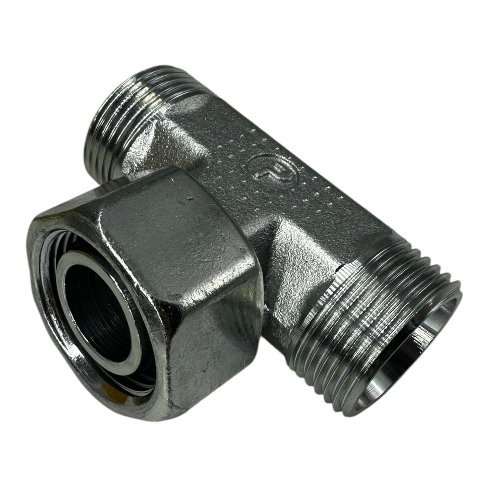 Parker ET22LOMDCF T-Stück Verschraubung Hydraulik EO 22mm AG/IG Stahl vernickelt