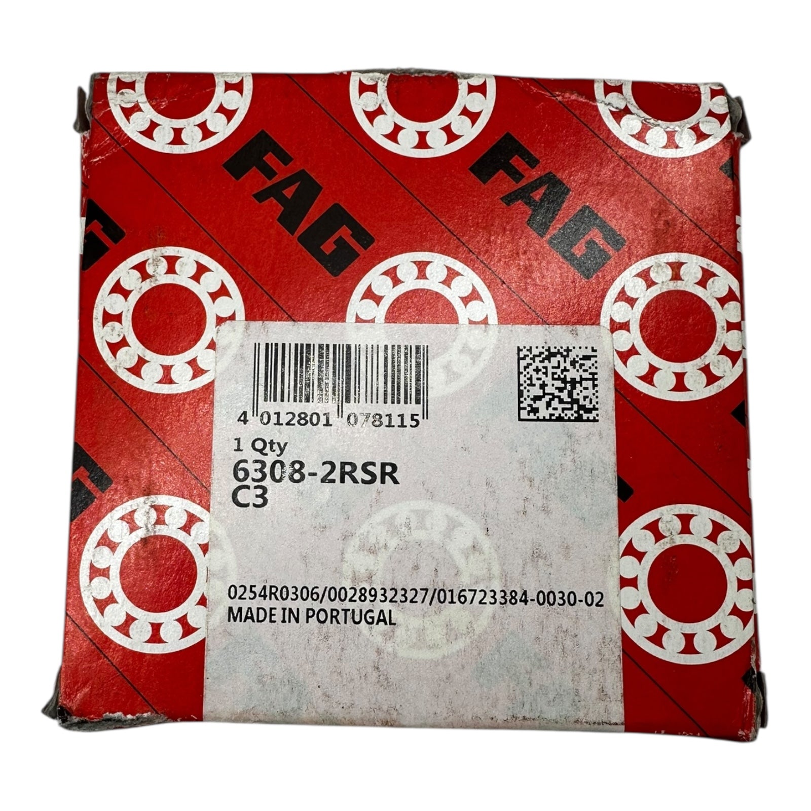 5x FAG 6308-2RSR-C3 Rillenkugellager 40x90x23 mm beidseitig gedichtet