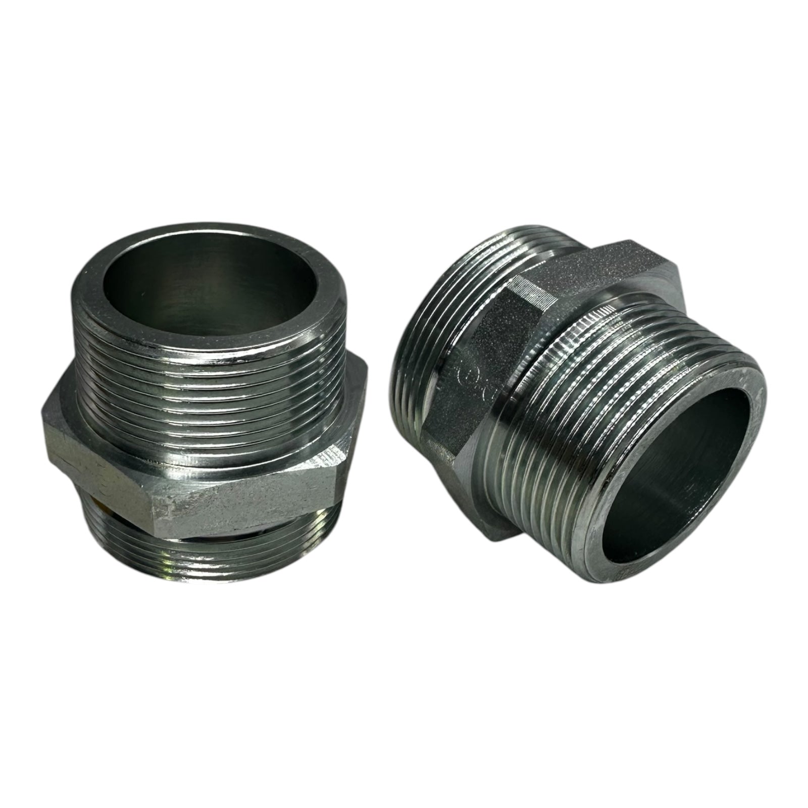 2x EG GE42-LR11/2KEGCFX Einschraubstutzen Stahl gerade Außengewinde Adapter