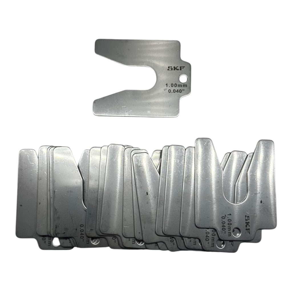 16x SKF Ausgleichsscheibe Beilagenpaket für Maschinen, 100mmx0.04mm x 100mm Grau