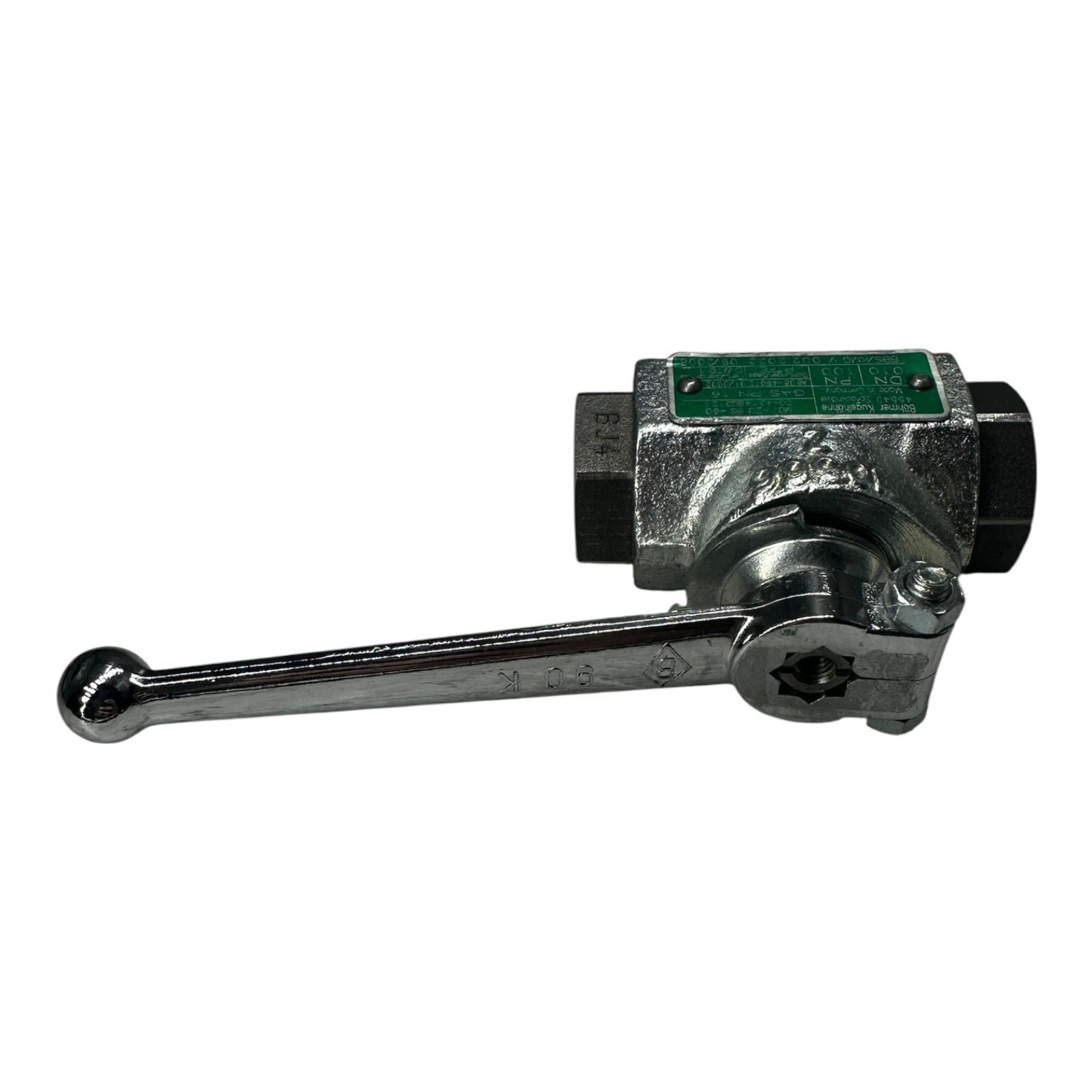 Böhmer Kugelhahn DN10 PN100 Gasventil Edelstahl PTFE Dichtung
