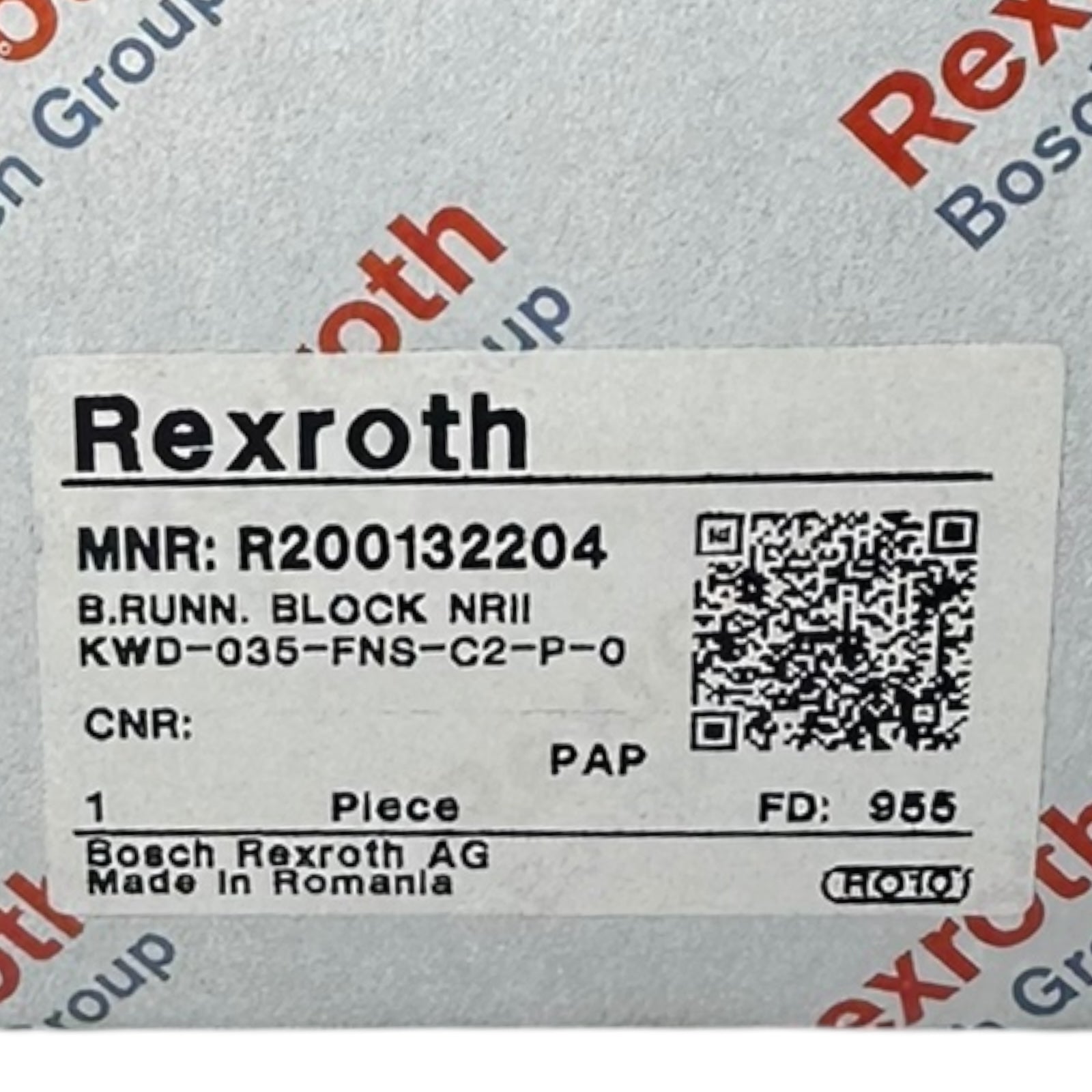Bosch Rexroth R200132204 Laufwagen KWD-035-FNS-C2-P-0 Linearführung Block