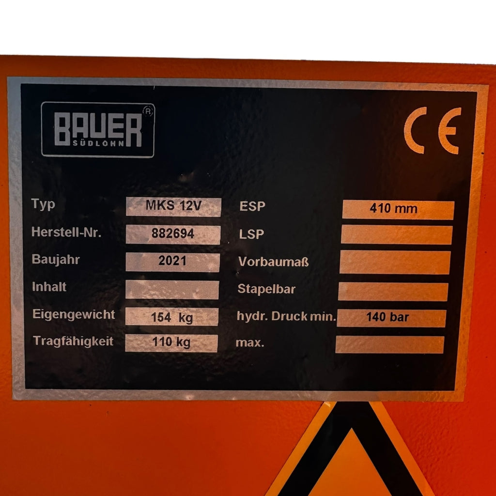 Bauer MKS 12V Kippgerät Mülltonnen-Kippstation 410mm 110kg Tragkraft