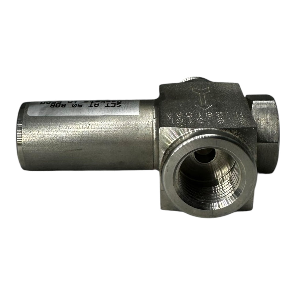 Sicherheitsventil Edelstahl 316L Überdruckventil 50 bar EPDM Dichtung G1/4